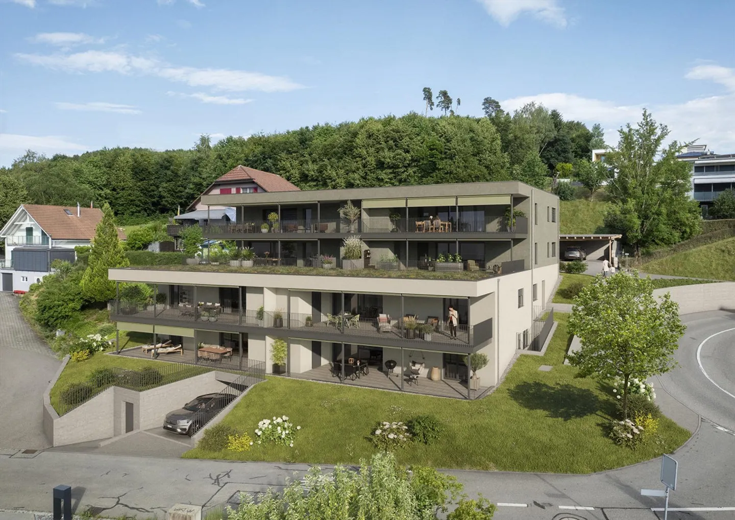 Votre maison avec vue panoramique - Appartement de 3,5 pièces au rez-de-chaussée avec g... - Photo 2 sur 3
