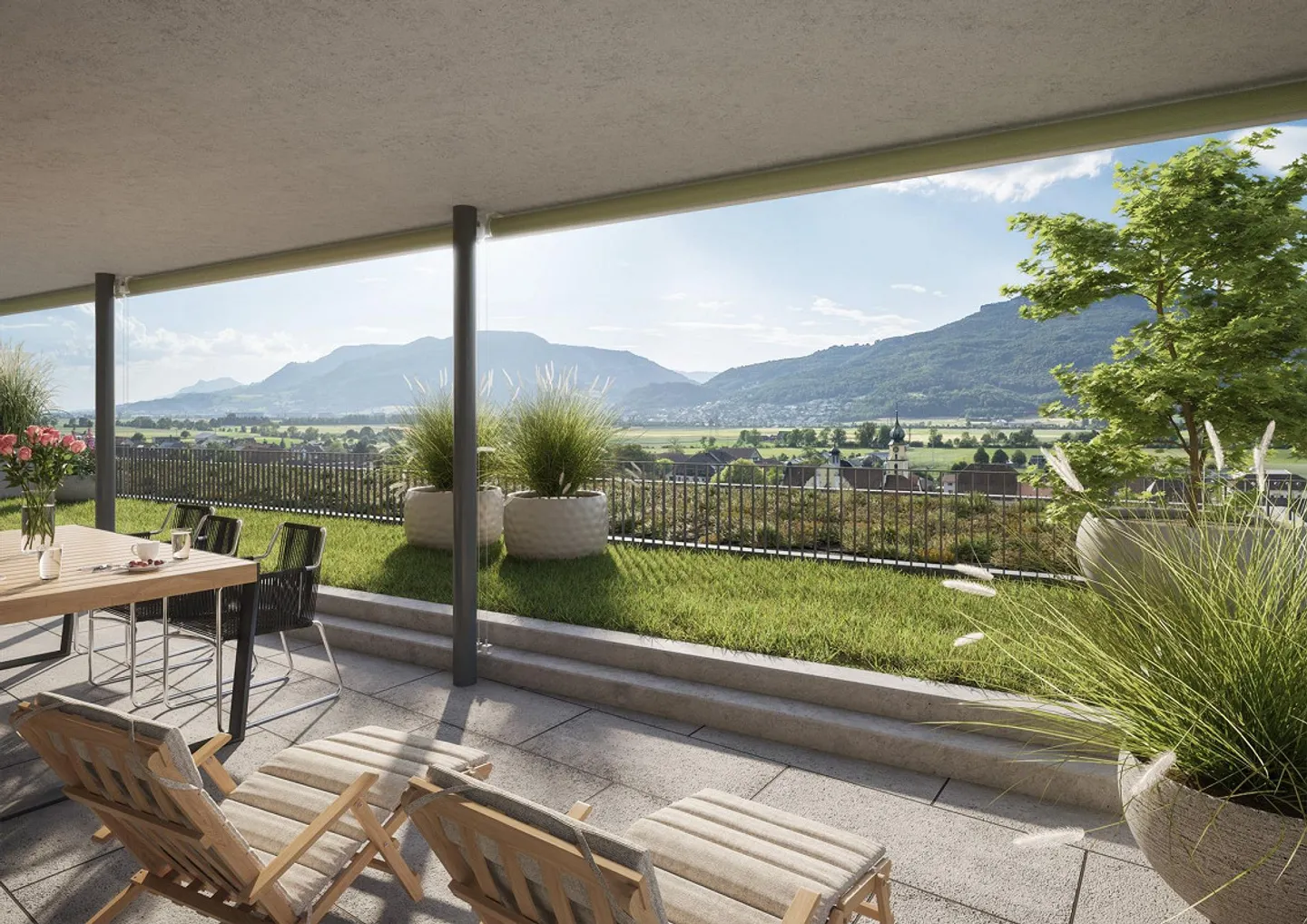 Votre maison avec vue panoramique - Appartement de 3,5 pièces au rez-de-chaussée avec g... - Photo 3 sur 3