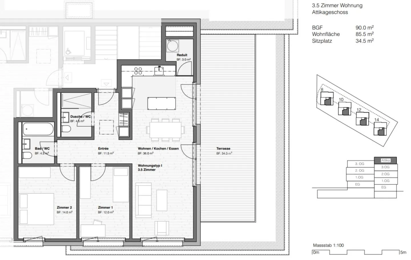 Moderne Attikawohnung Stadtnah - Foto 18 von 18