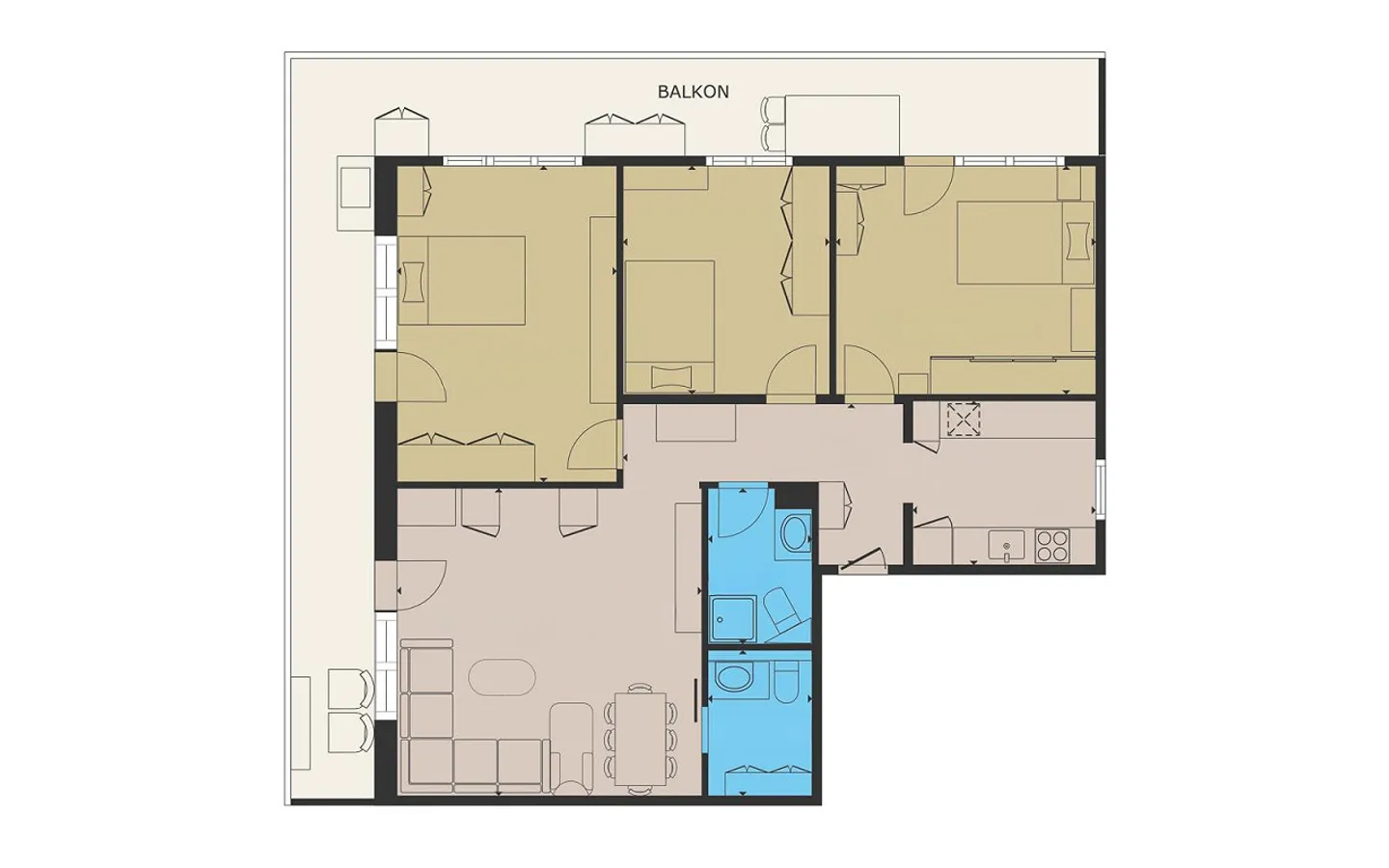Helle 4.5 Zimmerwohnung - Foto 2 von 11