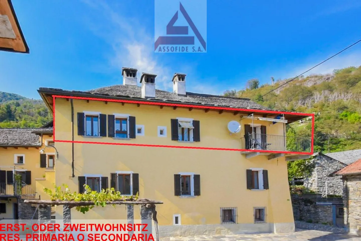 Wohnung in einem Tessinerhaus /Appartamento in una casa ticine - Foto 1 von 6