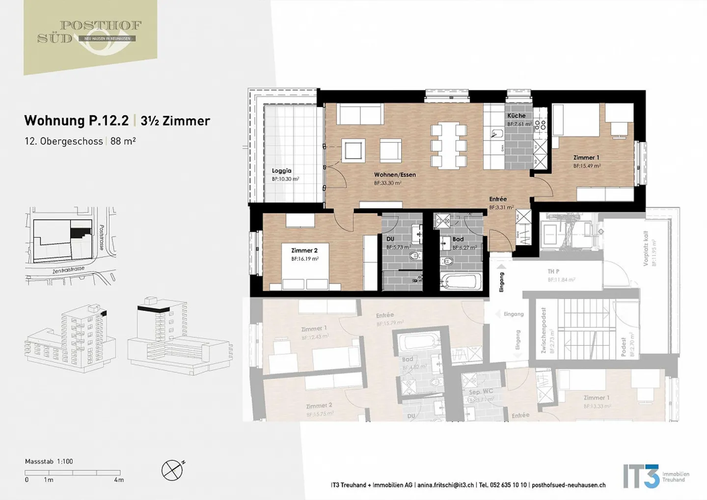 Nuova casa a Neuhausen - appartamento moderno di 3,5 stanze con vista mozzafiato... - Foto 9 di 9