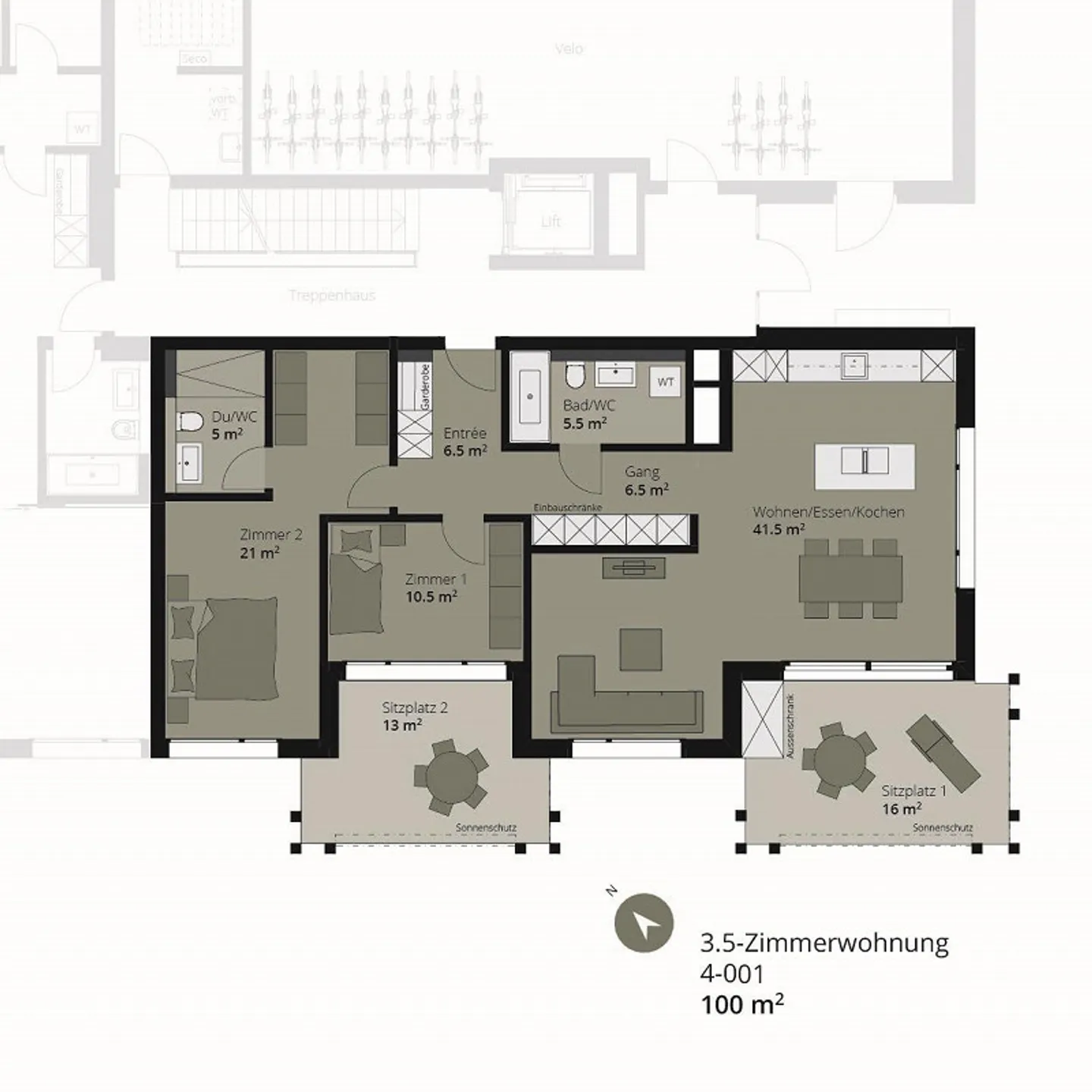 Charmante Erdgeschosswohnung mit exklusiver Gartenfläche zur Sondernutzun - Foto 10 von 13