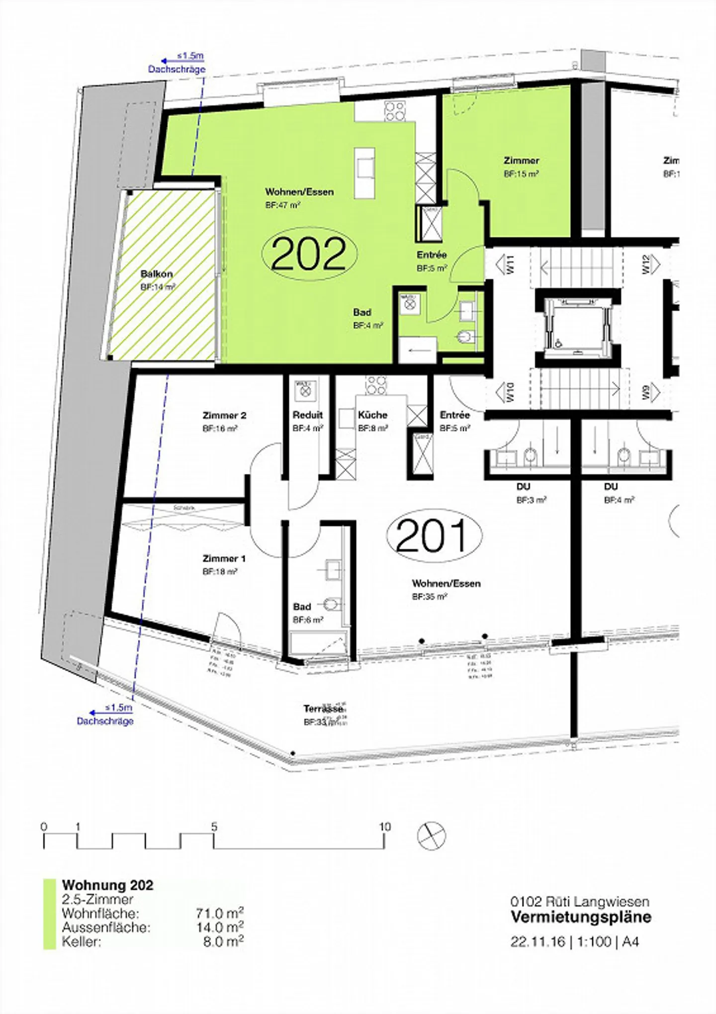 Exklusive 2.5-Zimmer-Wohnung mit Rheinblick - Foto 10 von 10