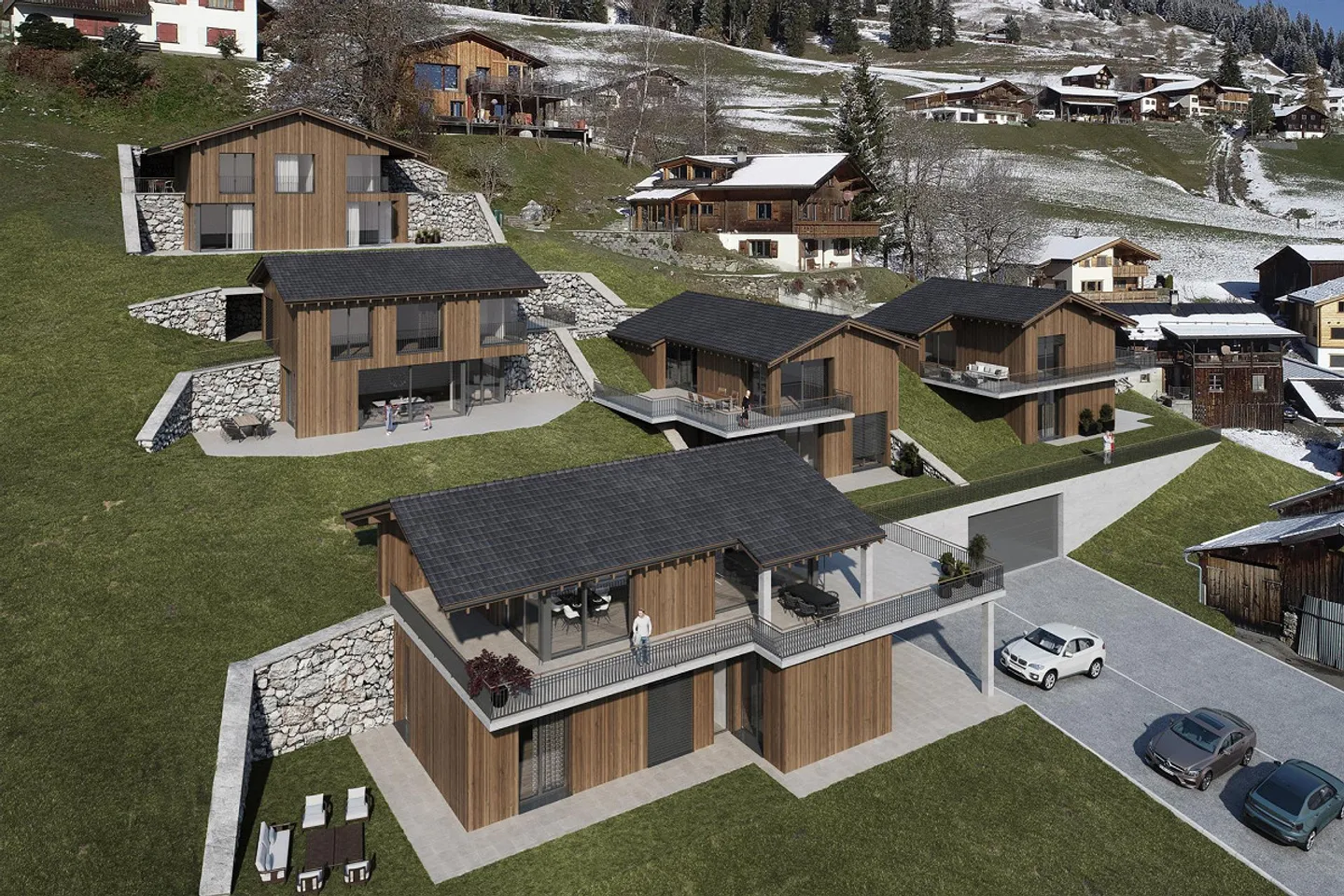 Maisons individuelles de 5,5 - 6 pièces dans un emplacement ensoleillé - Photo 1 sur 2