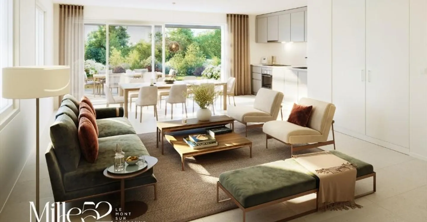 Mille52 - Lot C1-101 - Appartamento di 3.5 locali al 1° piano con balcone - Foto 4 di 12