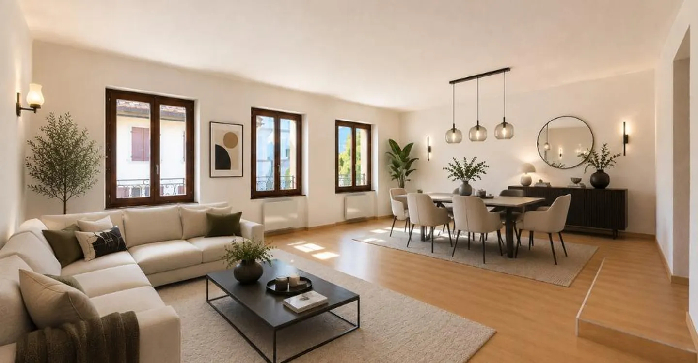 Appartement rénové à Châtel-St-Denis - Photo 1 sur 8