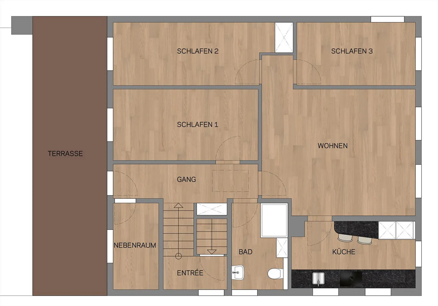 Appartement lumineux de 4,5 pièces avec terrasse - Photo 31 sur 31