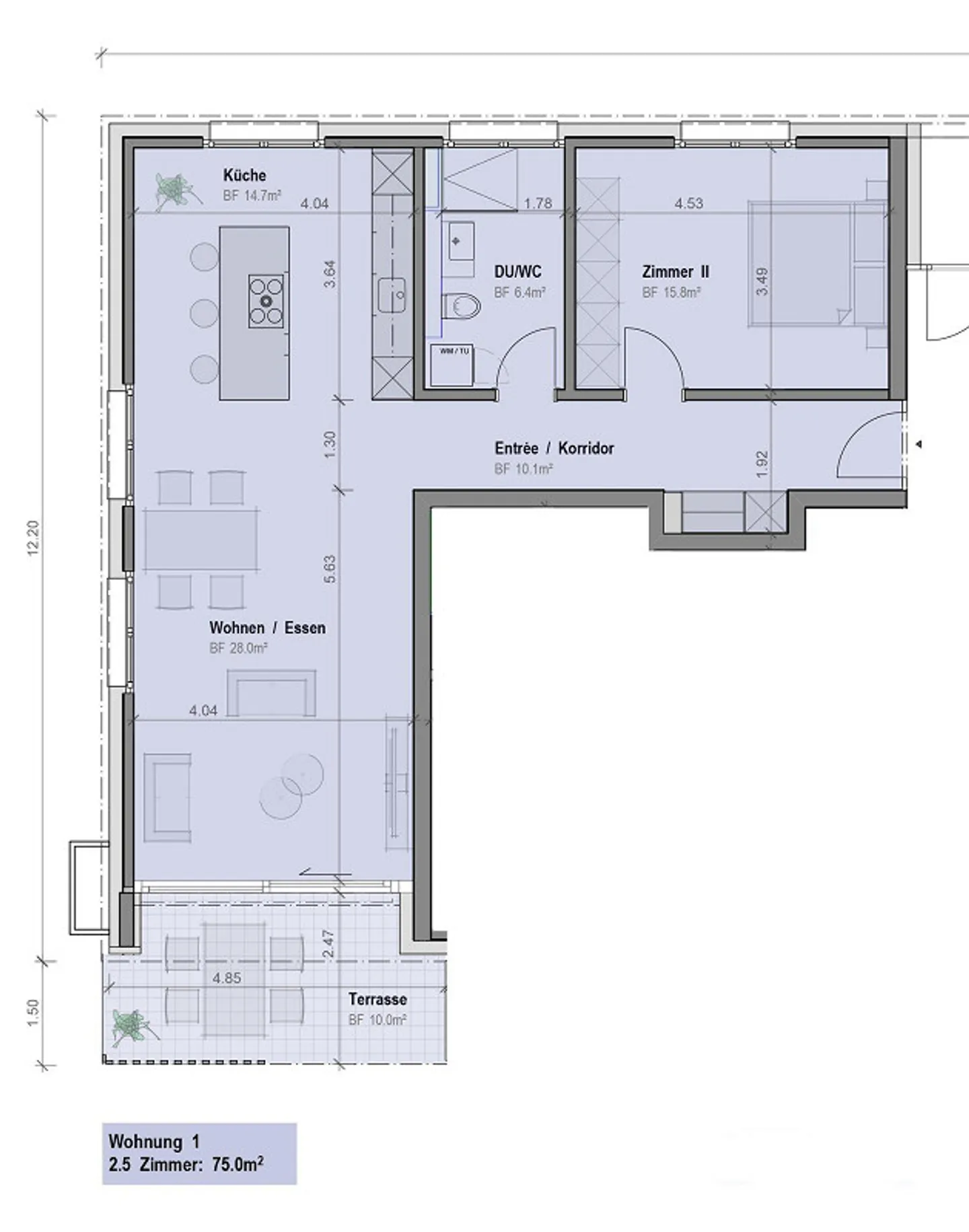 Last Chance – Exclusive 2.5-Room New Apartment with 75 m² in Kerzers - Photo 2 of 4