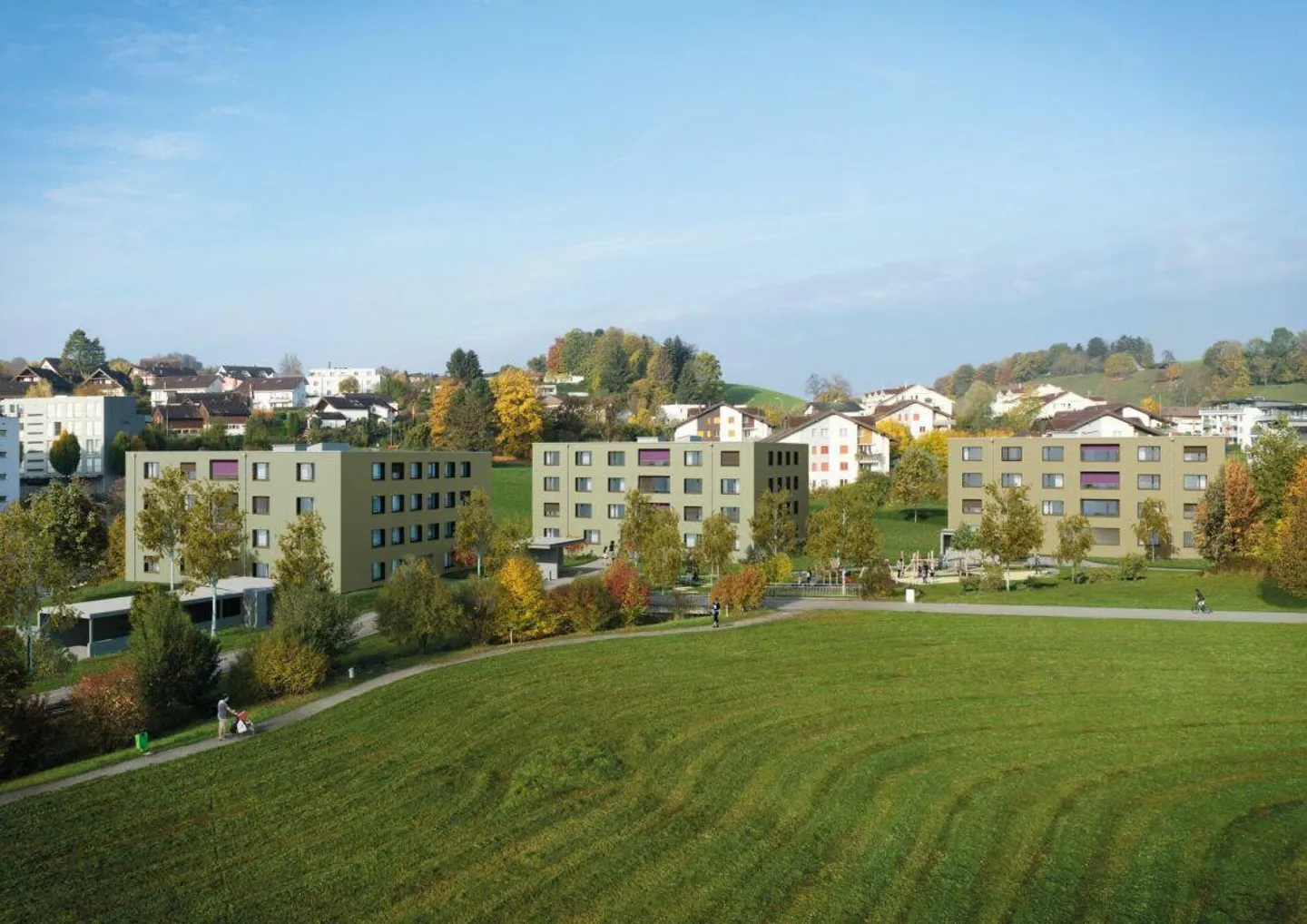 Moderno appartamento di 4,5 stanze nel parco di Riedbach - Foto 1 di 8