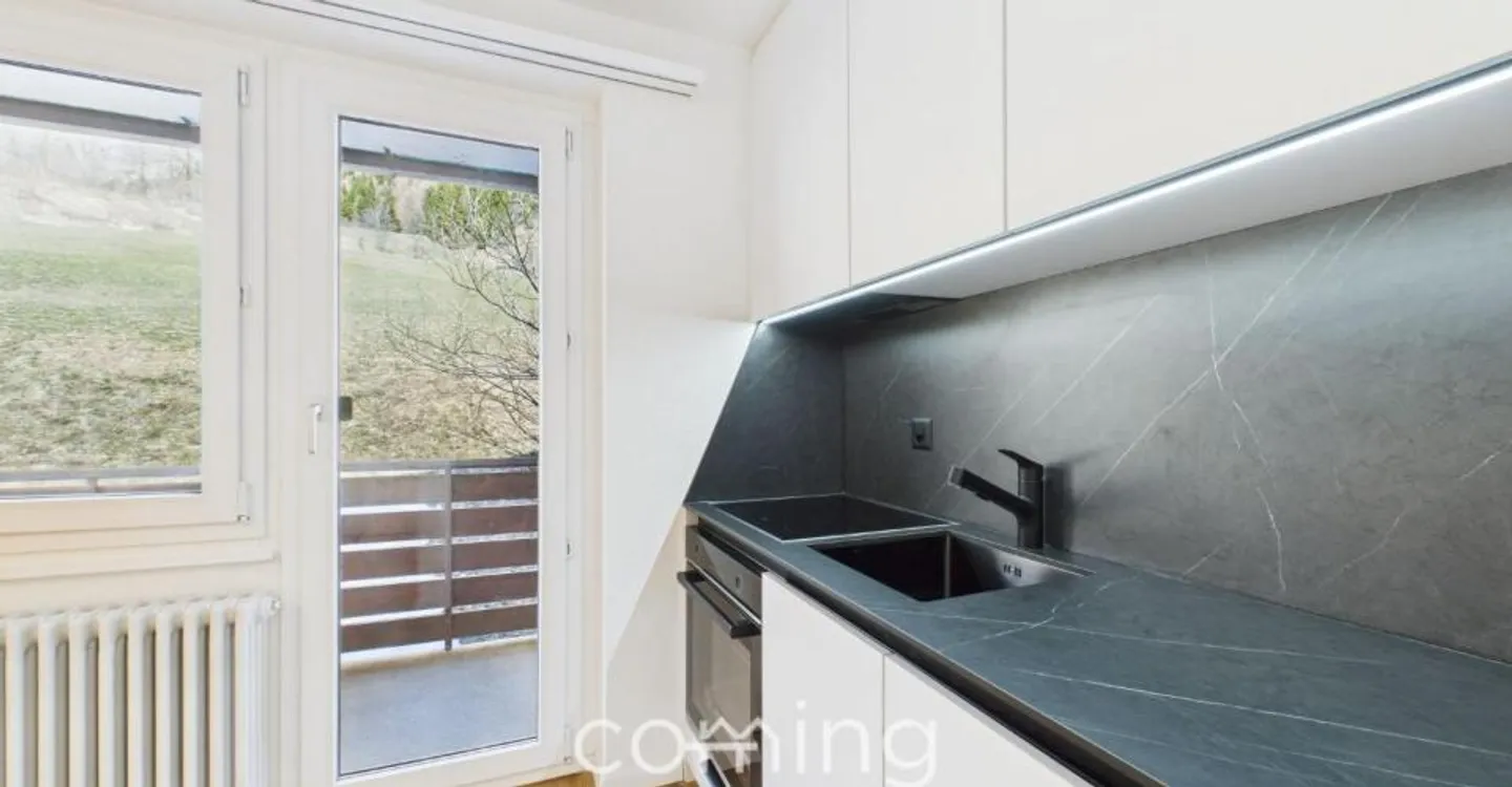 Renovated 1.5-room studio in Leukerbad - Second home allowed, balcony, parking included - Photo 4 of 8