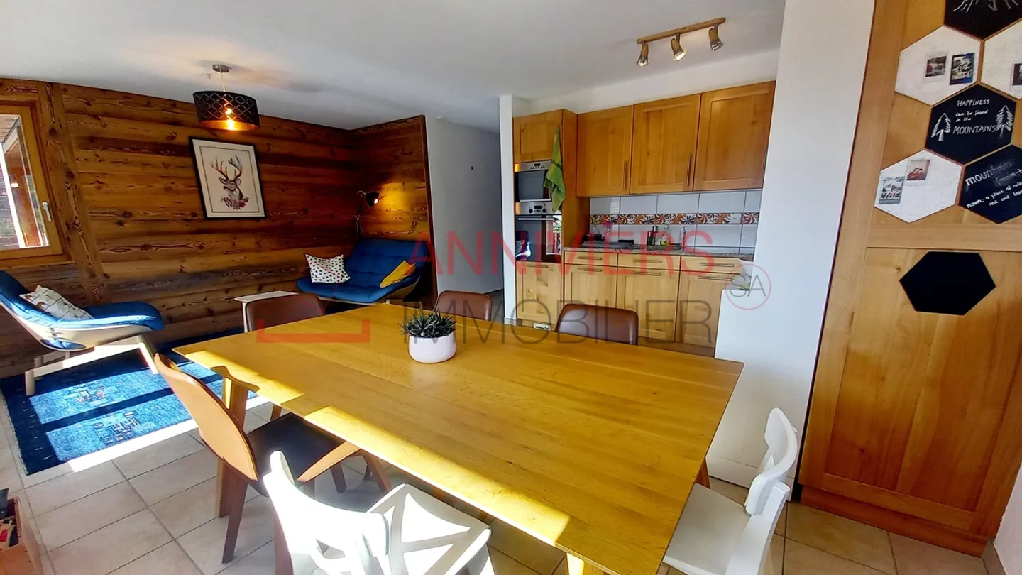 Charmant appartement 4 pièces à Grimentz avec vue imprenable - Photo 10 sur 13