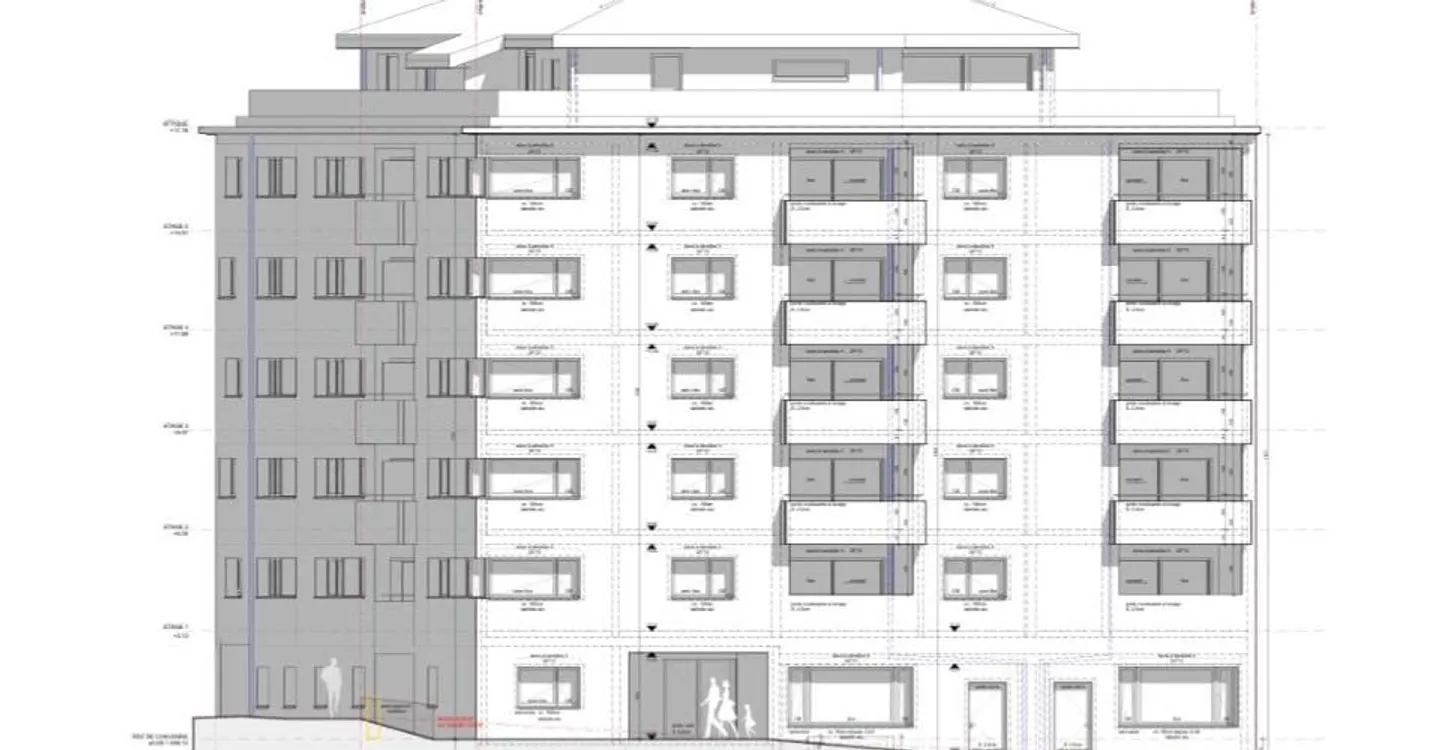Appartamento attraversante 4.5 stanze 4° piano nel centro della città di Sion vicino alla stazione - Foto 1 di 3