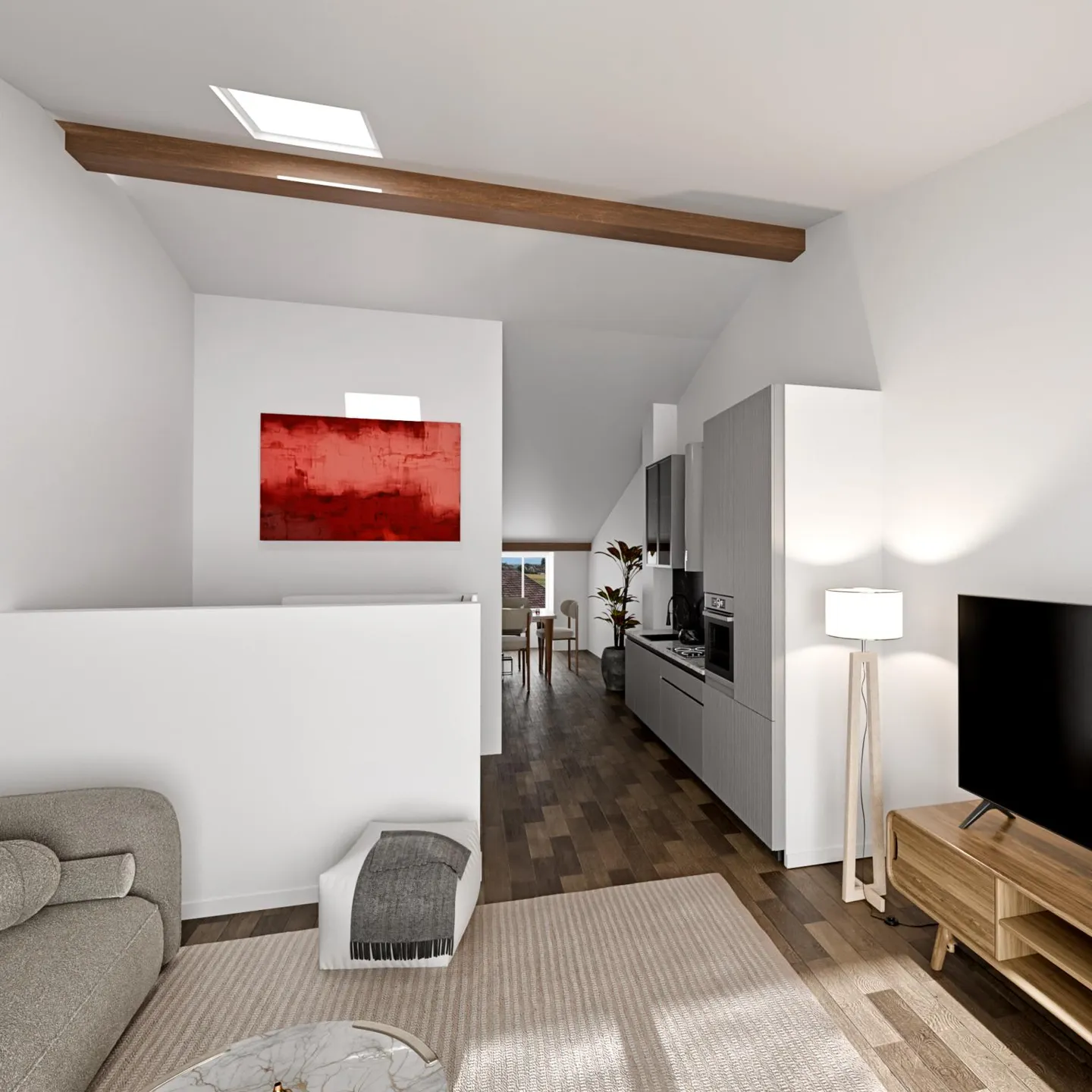 Charmante, vollständig renovierte Wohnung im Herzen von Perroy - Foto 2 von 2