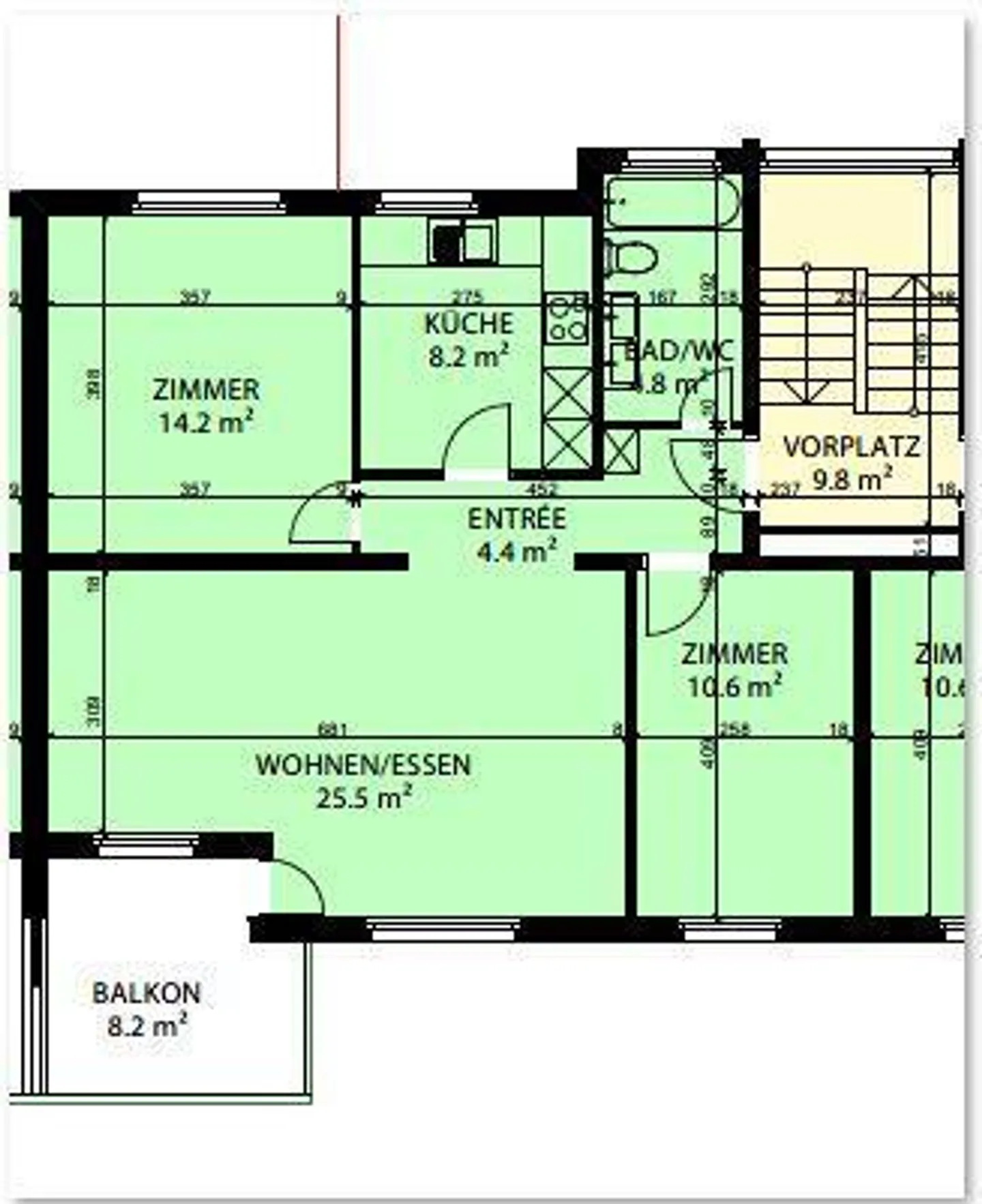 Helle 3.5 Zimmerwohnung - Foto 9 von 9
