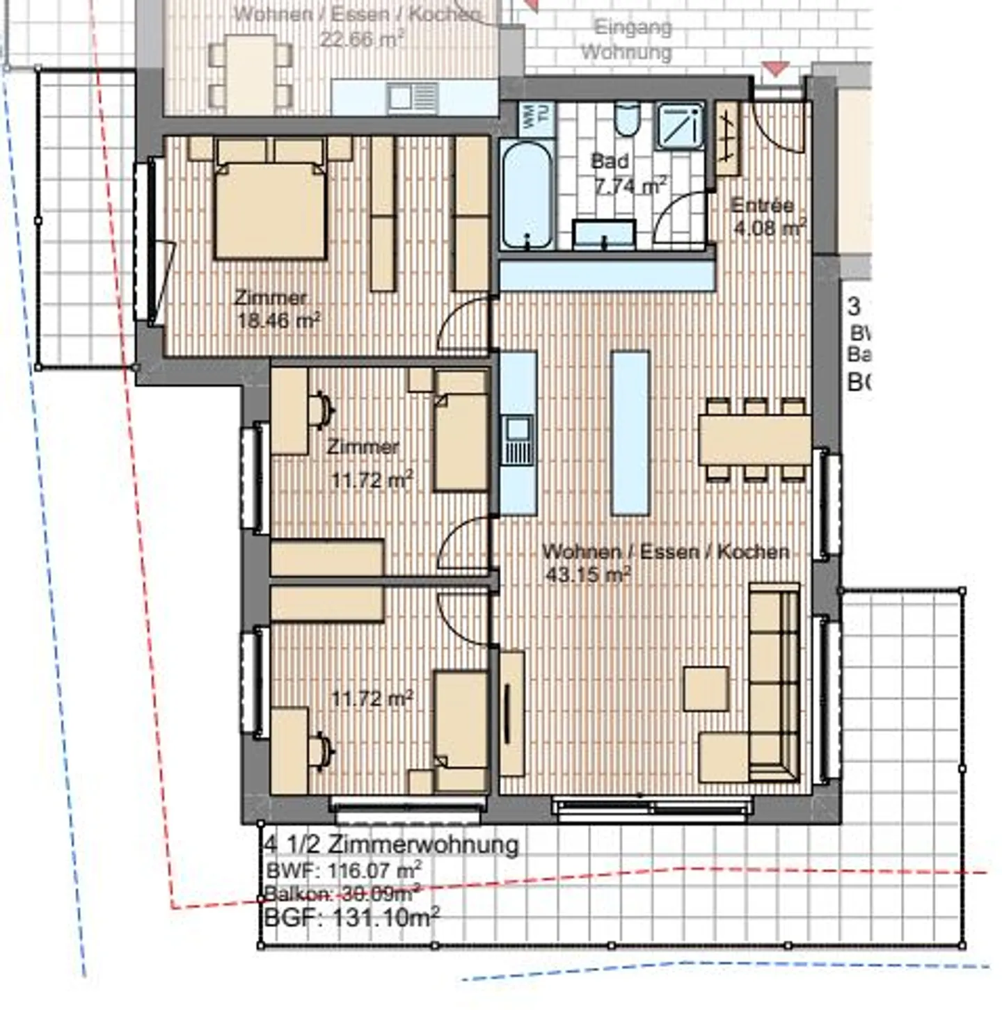 Nuova costruzione - Appartamento di 4,5 stanze - Foto 2 di 2