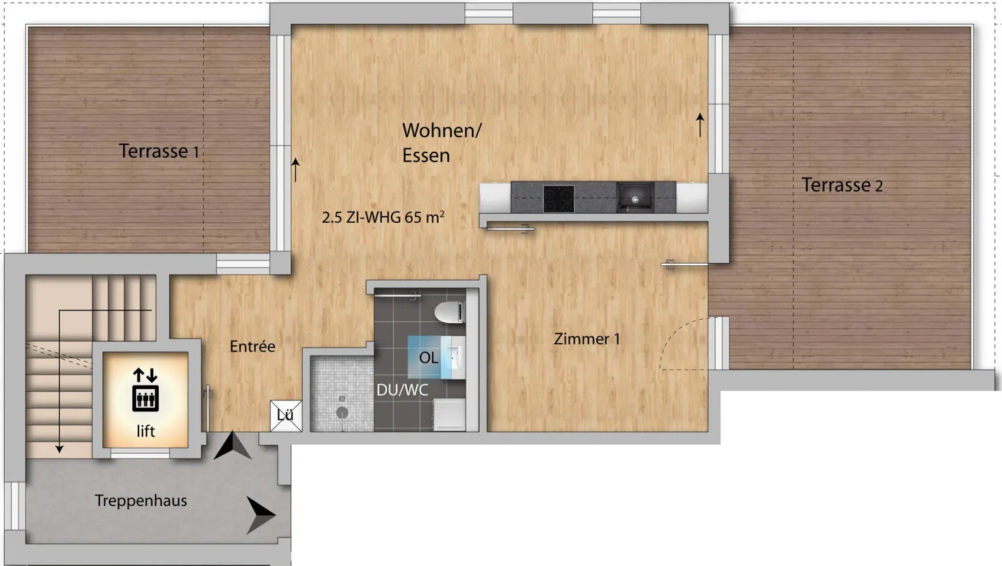 Migliora la tua vita! Appartamento attico 2½ locali con alto standard di finitura e molti extra (disponibile a febbraio 2027) - Foto 5 di 7