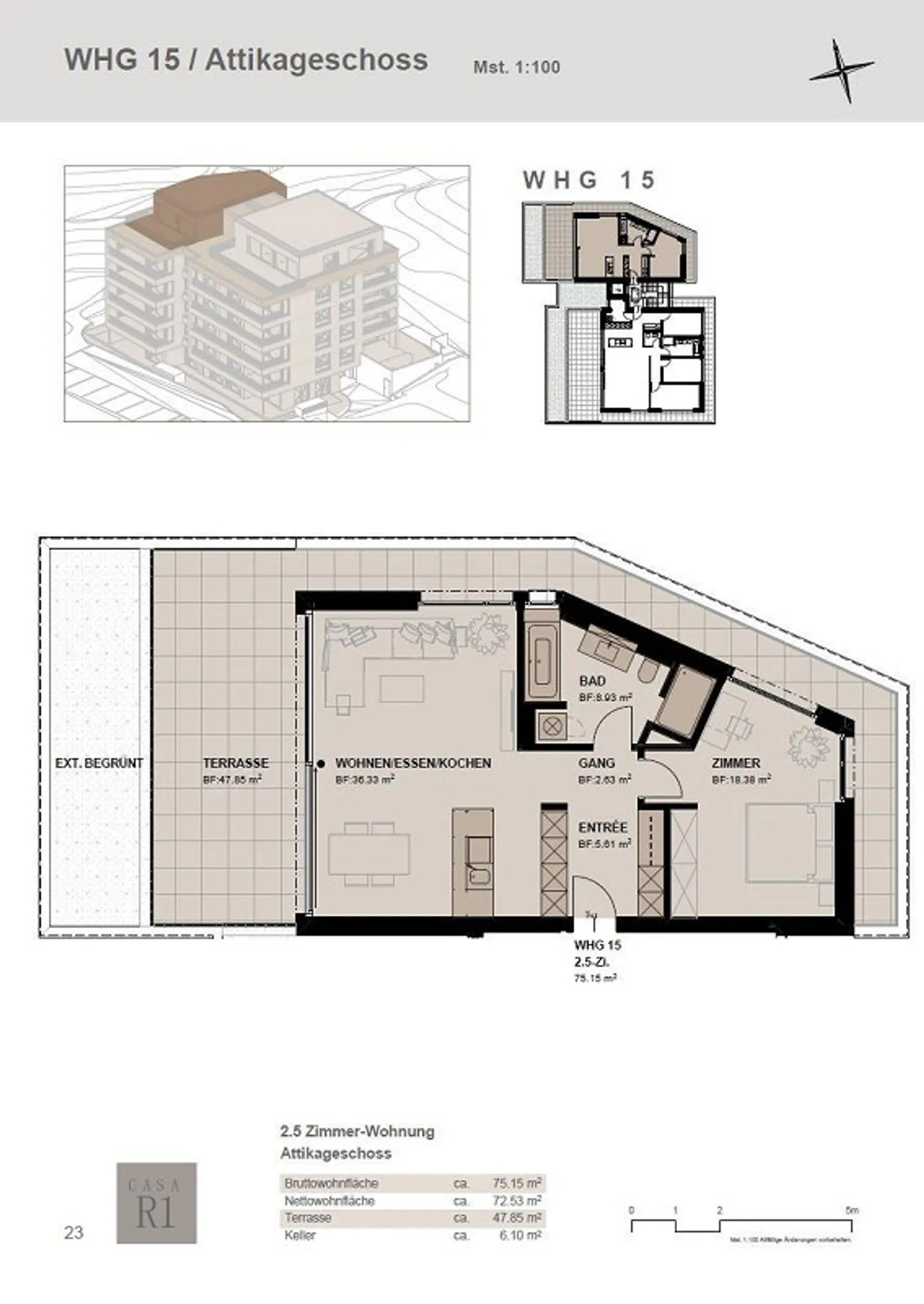 Appartement en attique 2.5 pièces à Vitznau "NOUVEAU" - Photo 3 sur 3