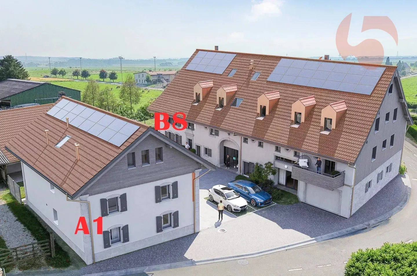 Special offer in Villars-le-Terroir_A1 - 4.5 room duplex + office of 143 m2 with - Foto 6 von 17
