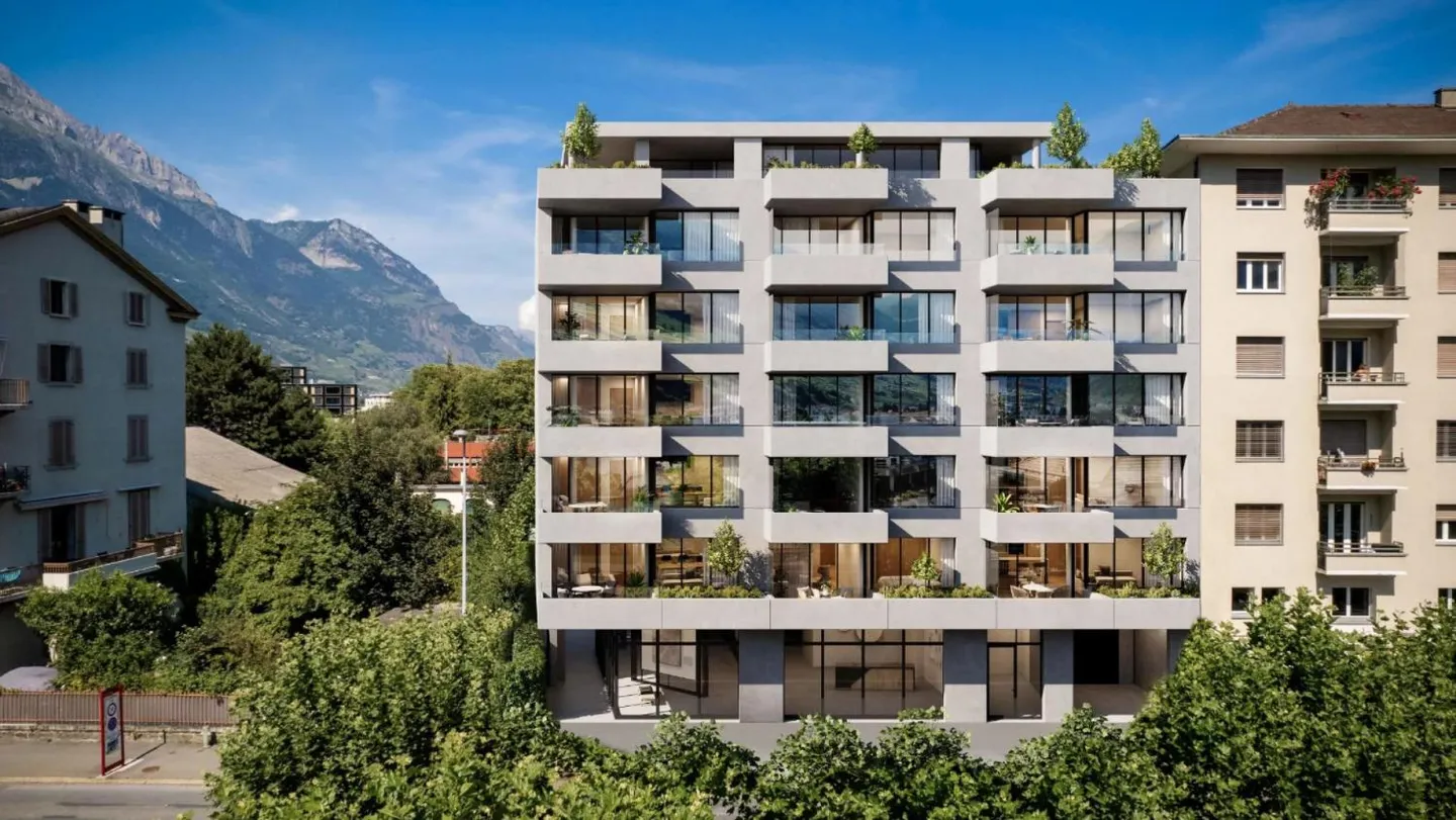 Zeitgemässes Apartment in Martigny - Foto 2 von 2