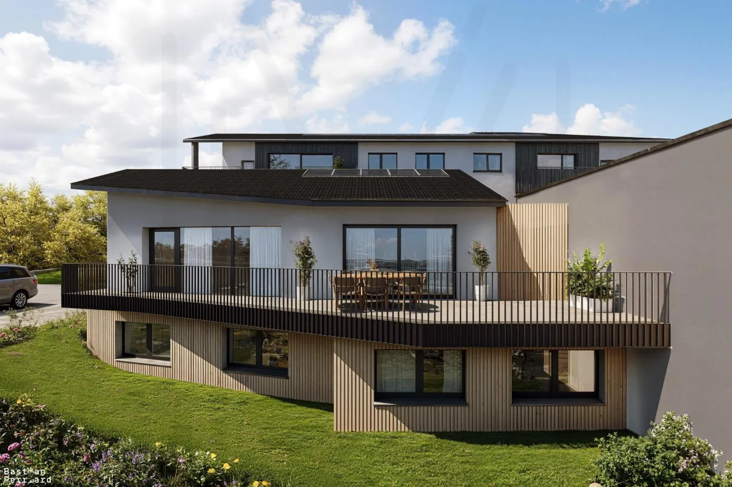 New semi-detached house with lake view - Photo 8 of 12