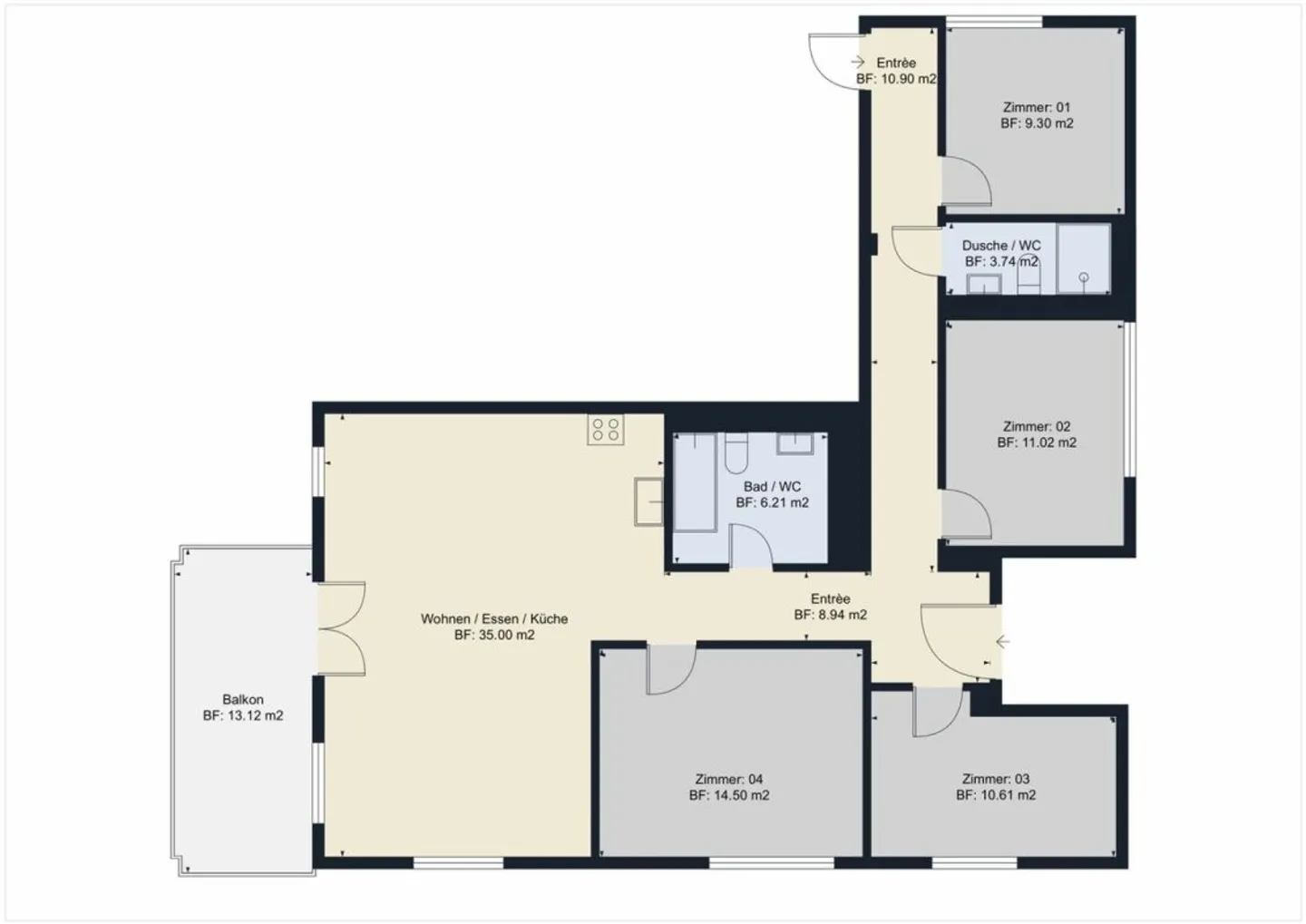 Modernes Apartment in der Natur - Foto 6 von 7