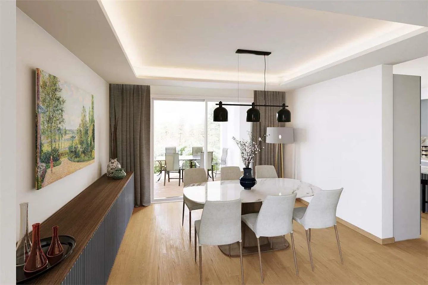 Bel appartement de 3,5 pièces dans la verdure - Photo 1 sur 8