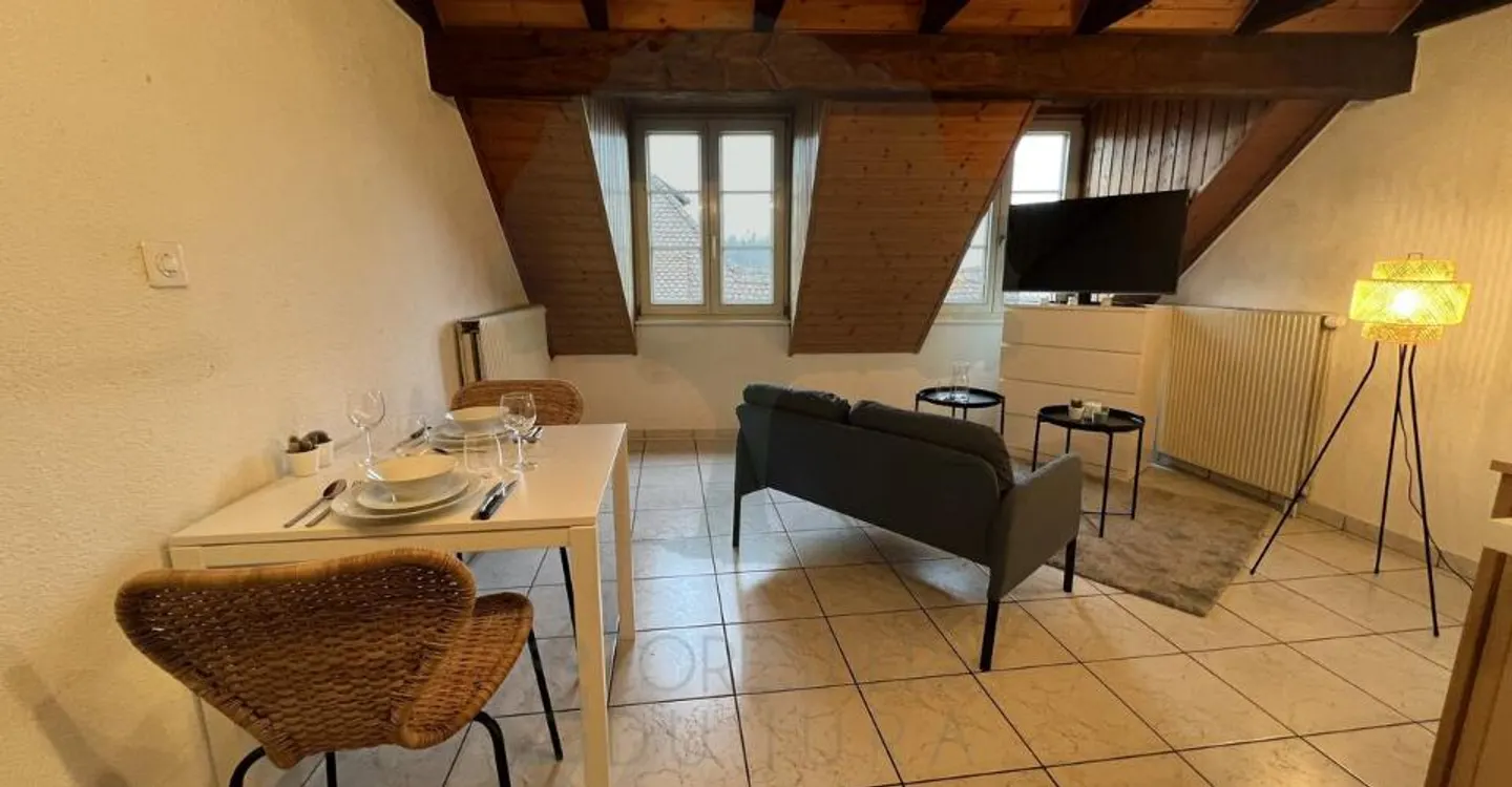 Charming apartment with mezzanine in the old town of Porrentruy - Photo 2 of 9