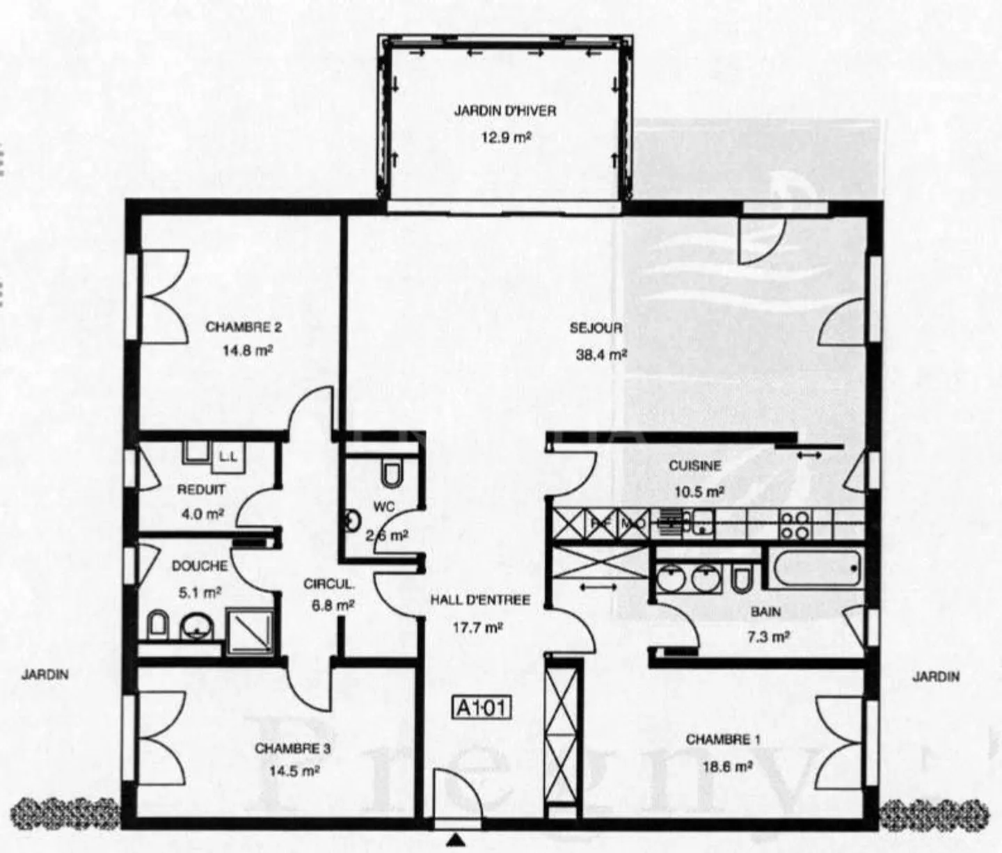 Wunderschöne Wohnung im oberen Erdgeschoss in einer prestigeträchtigen Residenz - Foto 2 von 3