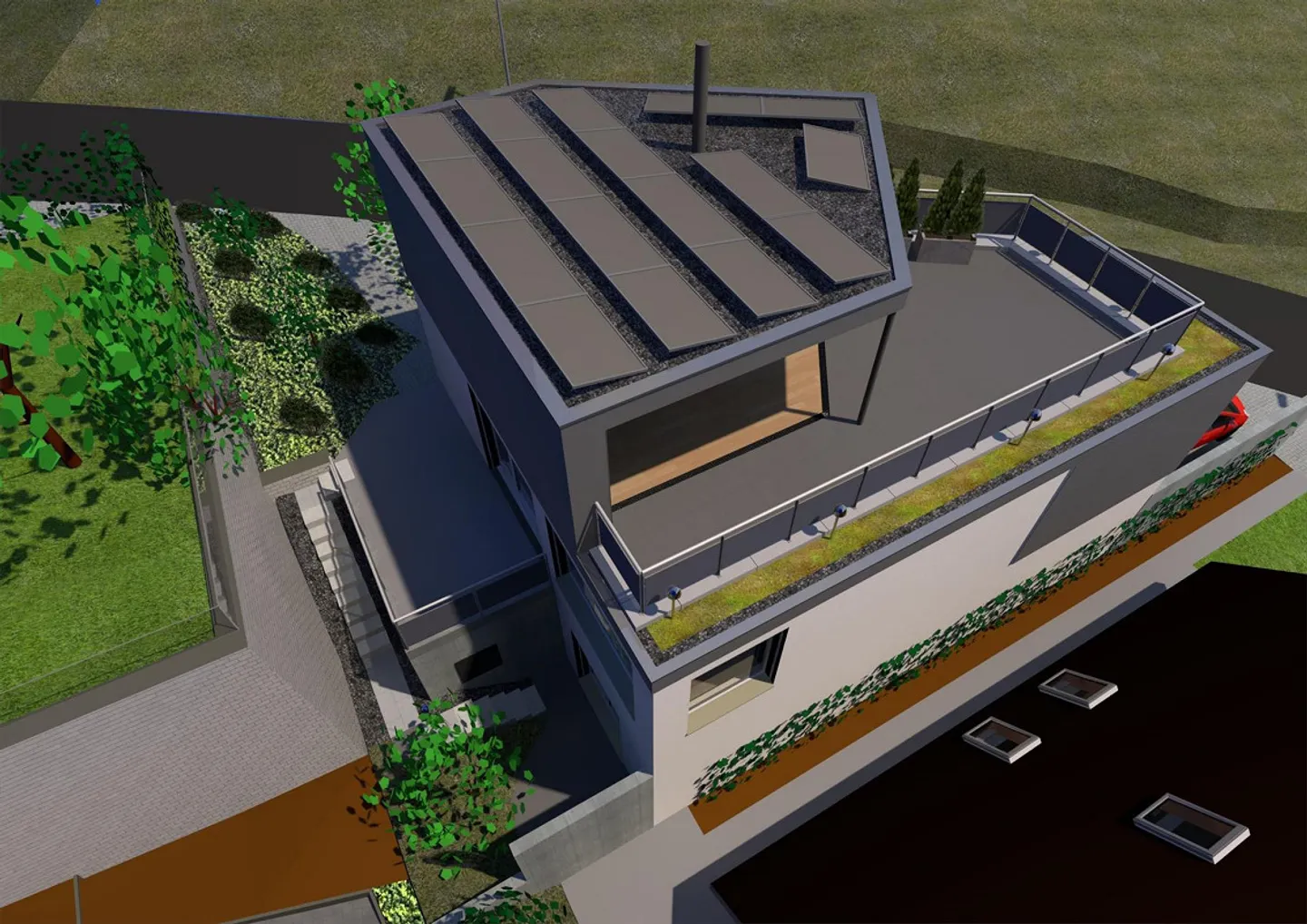 Neubau-EFH mit Dachterrasse & Weitblick - Foto 10 di 11