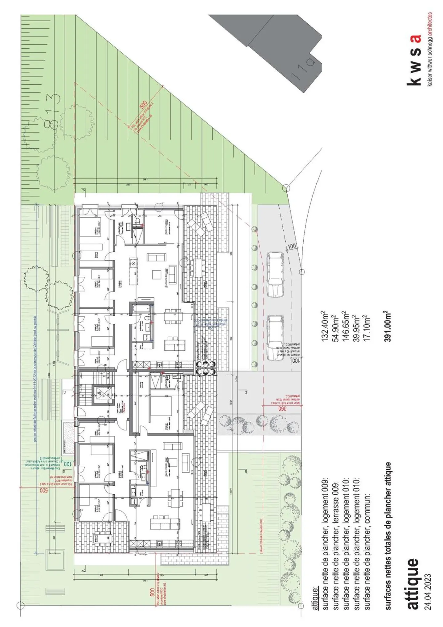 New penthouse with 5.5 rooms and a 40 m2 terrace - Photo 7 of 13