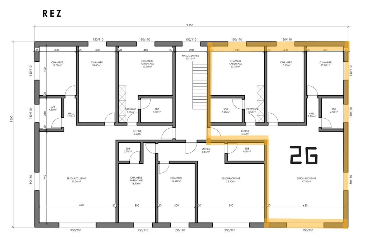 Corban - new 4.5 room apartment on plan with 116 m² of living space, 25 m² terrace and exceptional natural setting - Photo 5 of 10