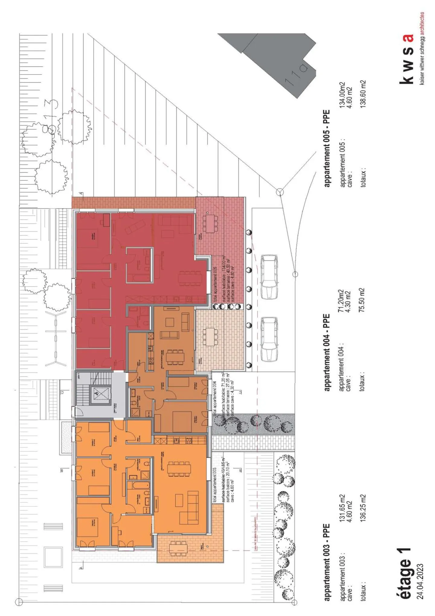 New 3-room apartment with large terrace - Photo 8 of 12