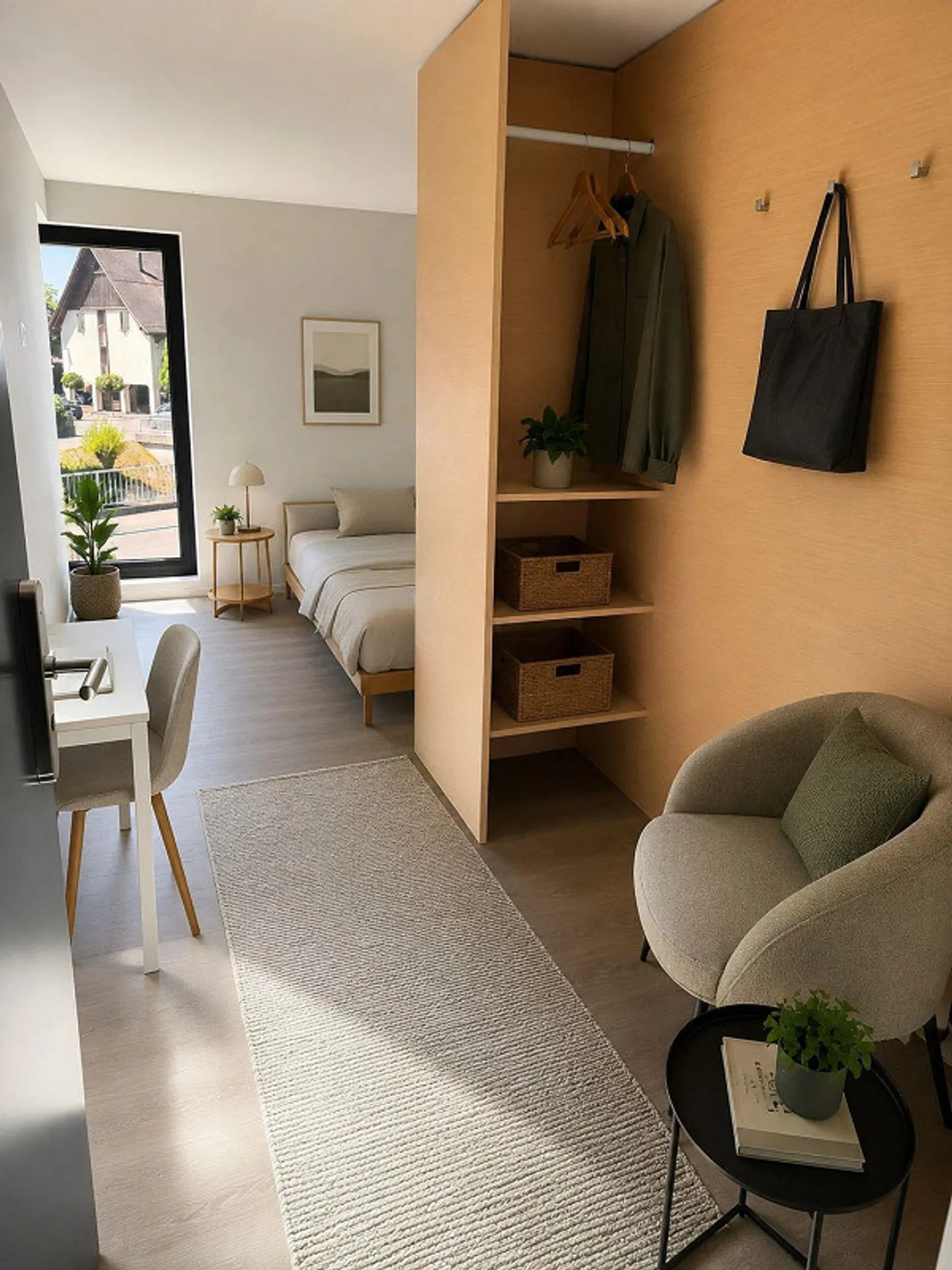 Appartement lumineux 1 pièce avec salle de bain privée - Première occupation après rénovation - Photo 1 sur 18