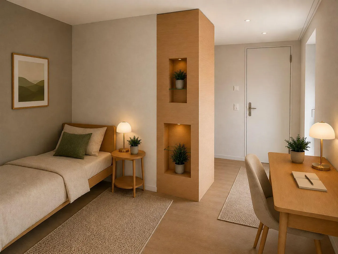 Appartement lumineux 1 pièce avec salle de bain privée - Première occupation après rénovation - Photo 6 sur 18