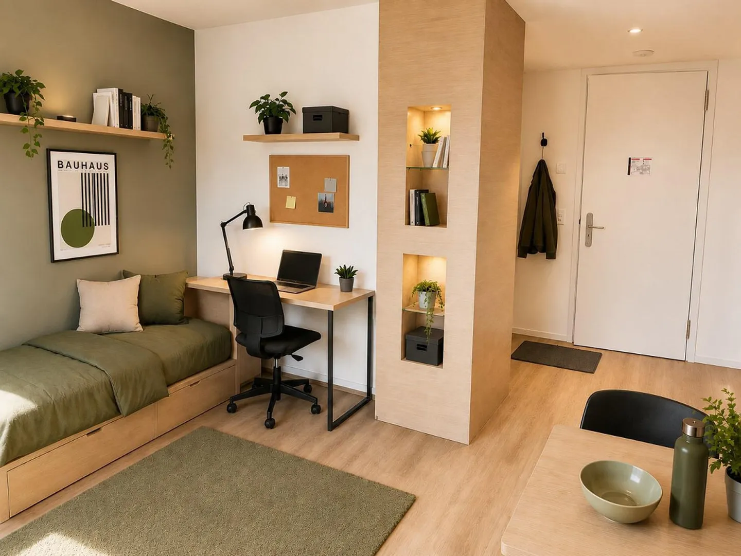 Appartement lumineux 1 pièce avec salle de bain privée - Première occupation après rénovation - Photo 10 sur 18