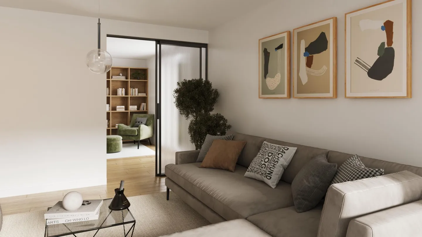 Spacious new 5.5-room apartment with large southeast-facing balcony - Photo 2 of 13