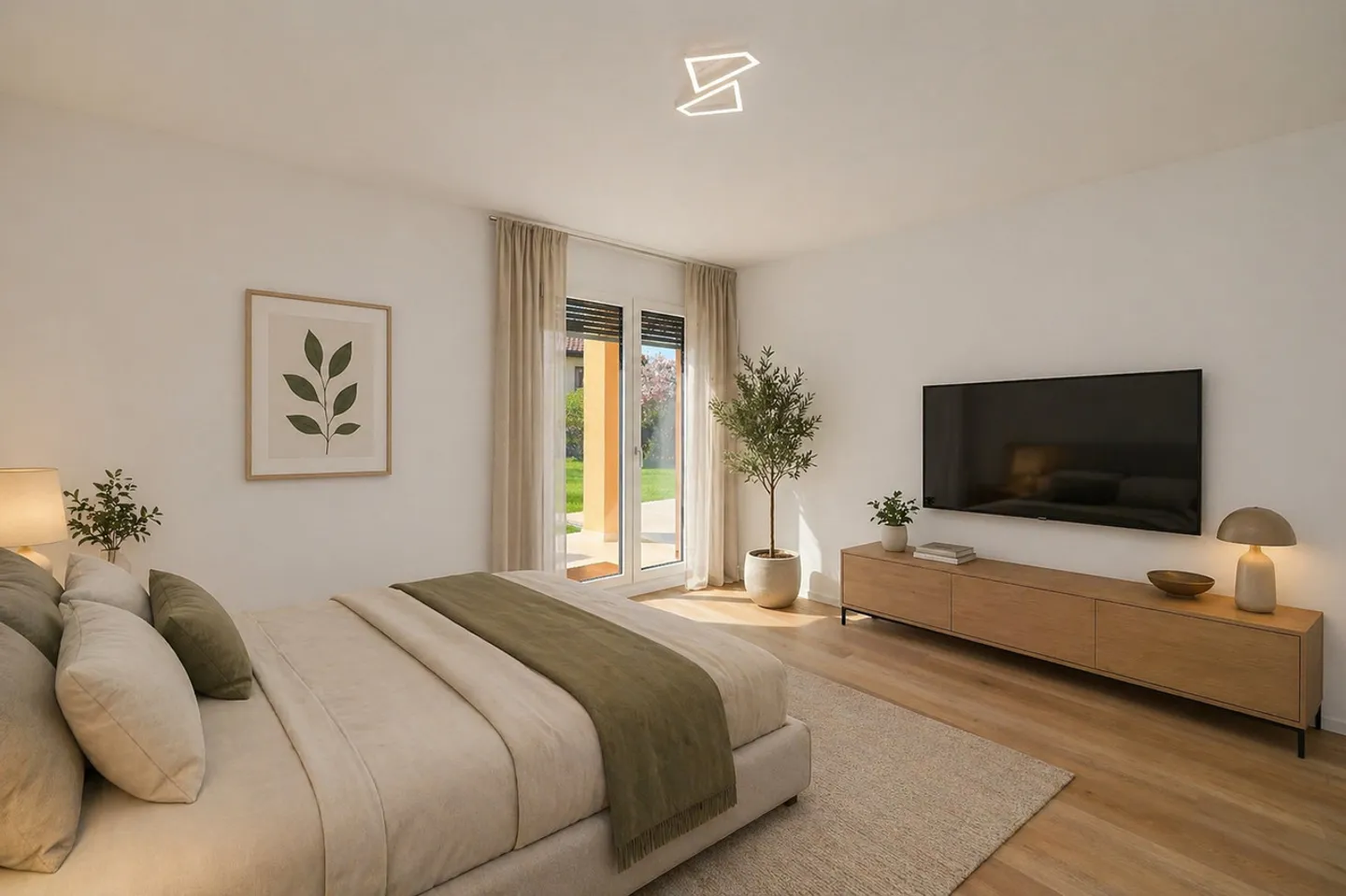 Appartamento ristrutturato di 4,5 locali con grande giardino privato a Cureglia - Foto 4 di 12
