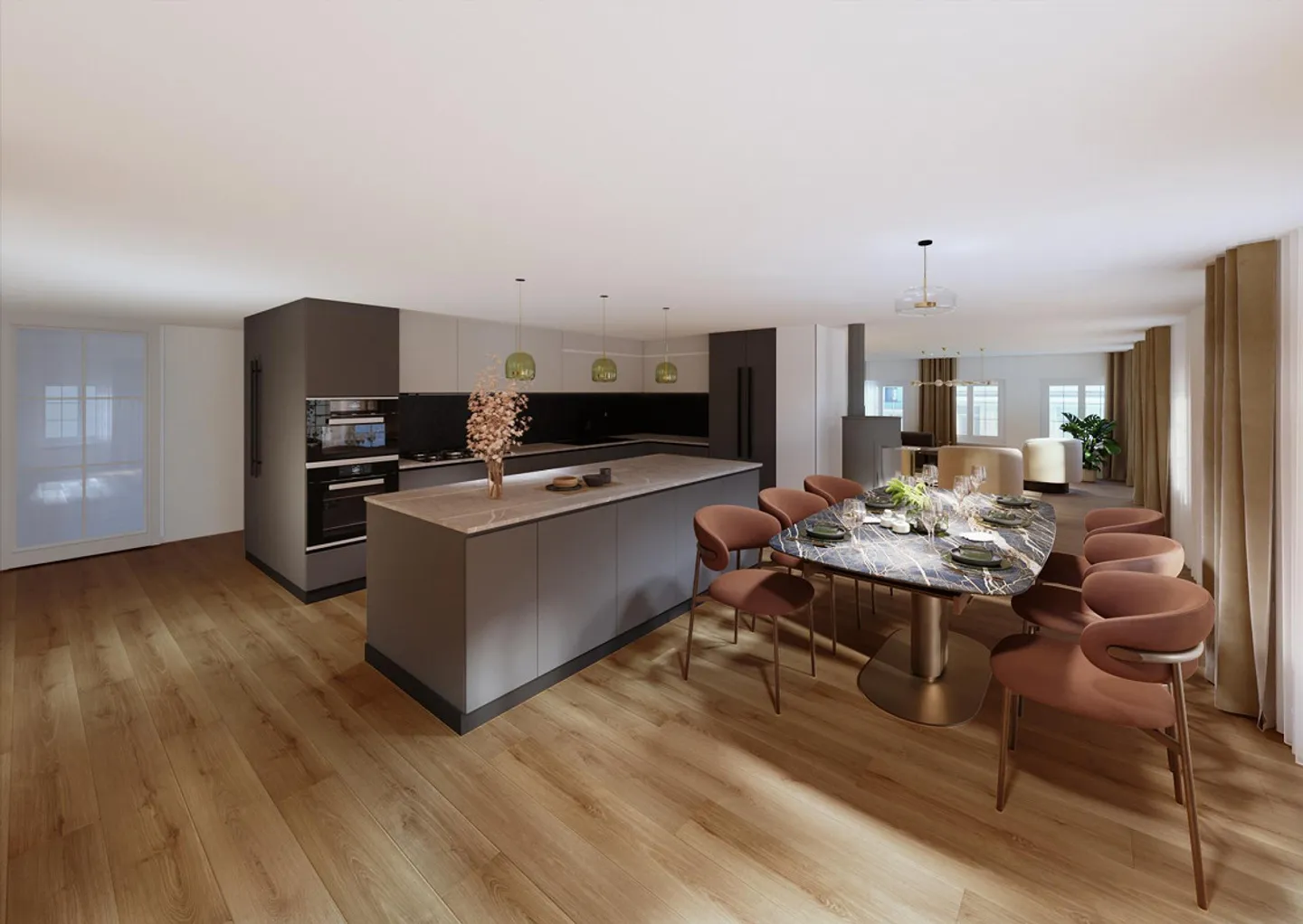 Ampio appartamento di 4,5 stanze con balcone (piano superiore) - Foto 5 di 6