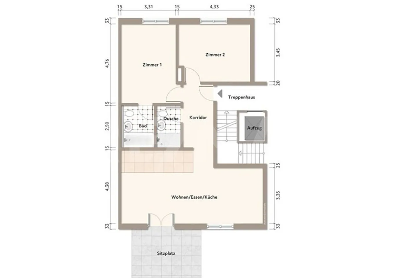 Condominium 3½ pièces dans un quartier résidentiel privilégié - Photo 11 sur 11