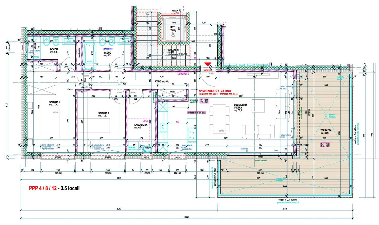 Neue geräumige Wohnung mit großer Terrasse - Foto 11 von 12