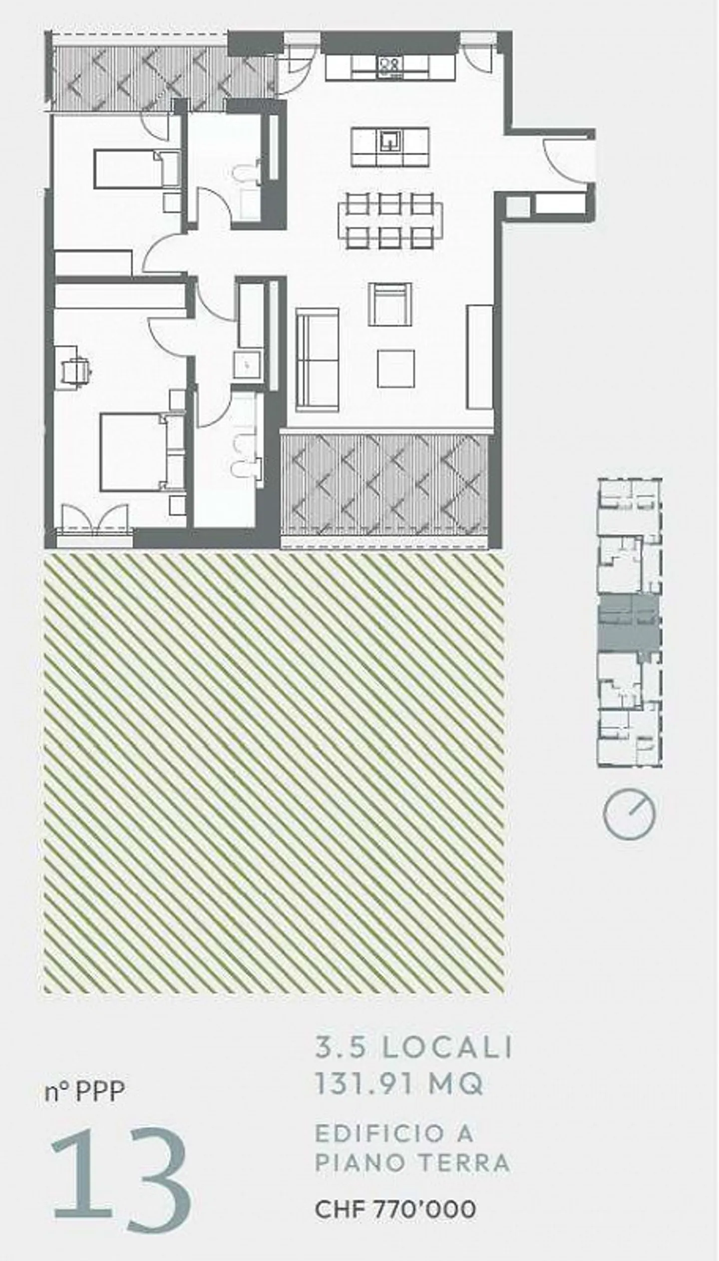 Nuovo appartamento 3.5 locali con giardino - Foto 12 di 13