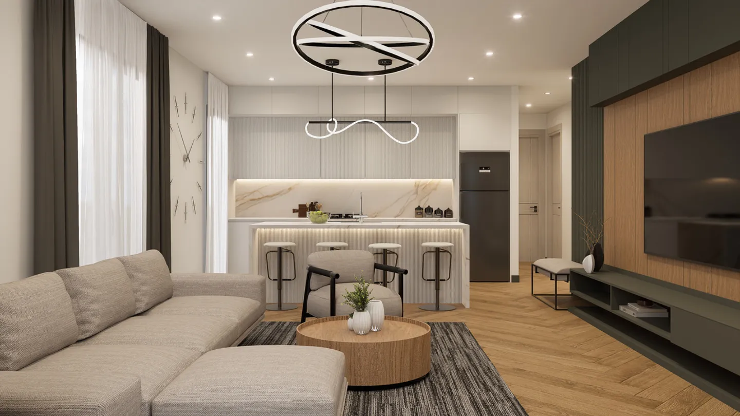 New 3.5 rooms with large balcony and two bathrooms - Photo 8 of 13