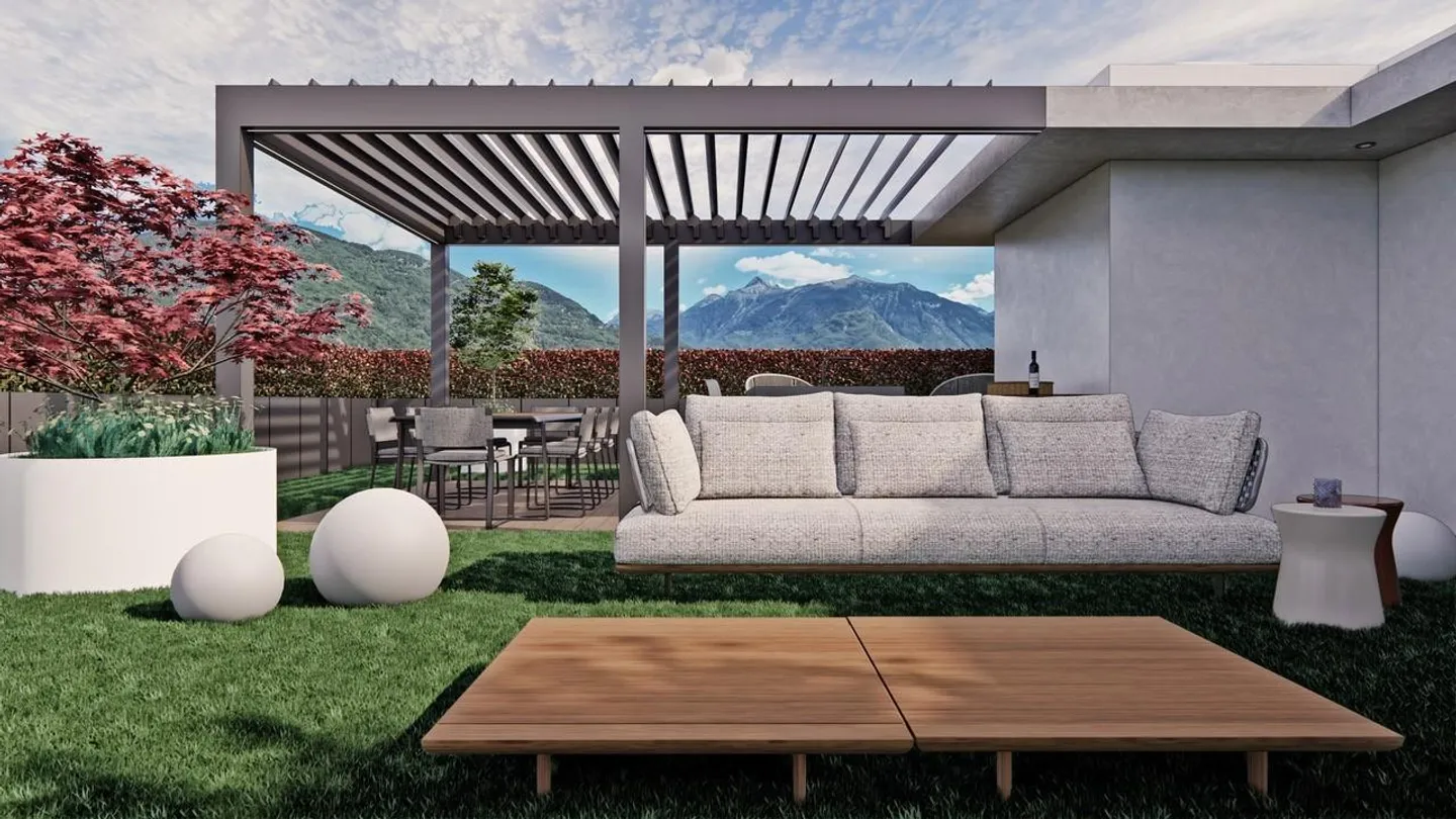BELLINZONA - DUPLEX PENTHOUSE EXCLUSIF - 4.5 CHAMBRES - 172 MQ - Photo 4 sur 13