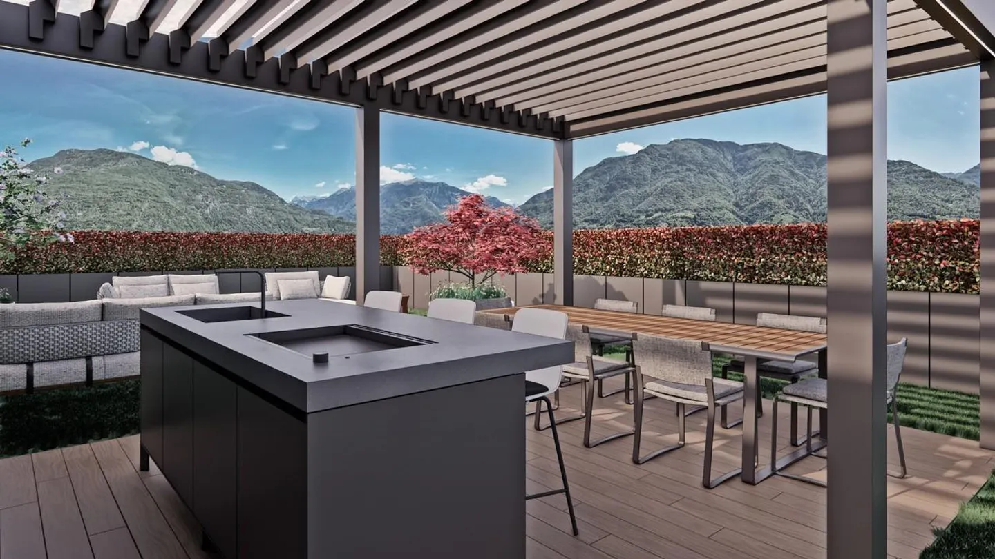 BELLINZONA - DUPLEX PENTHOUSE EXCLUSIF - 4.5 CHAMBRES - 172 MQ - Photo 5 sur 13