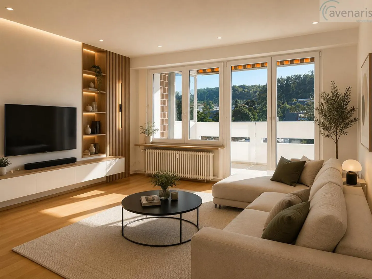 Appartement bien entretenu avec vue imprenable et grand confort de vie - Photo 1 sur 12