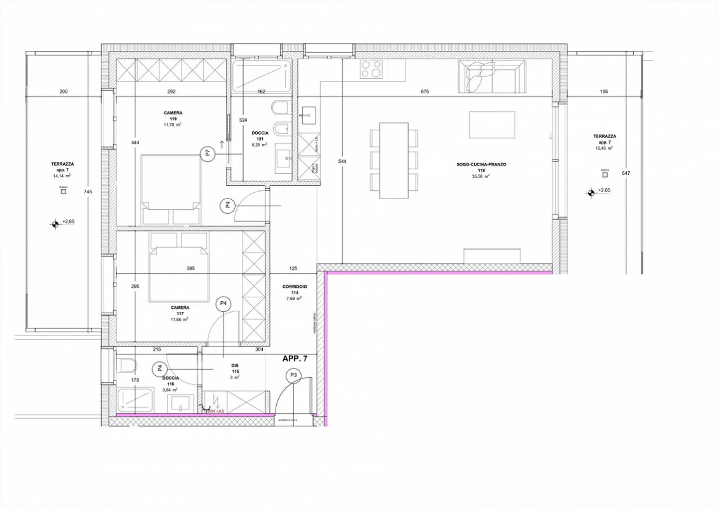 3,5 pièces de nouvelle construction avec 2 terrasses à Caslano - Photo 10 sur 10