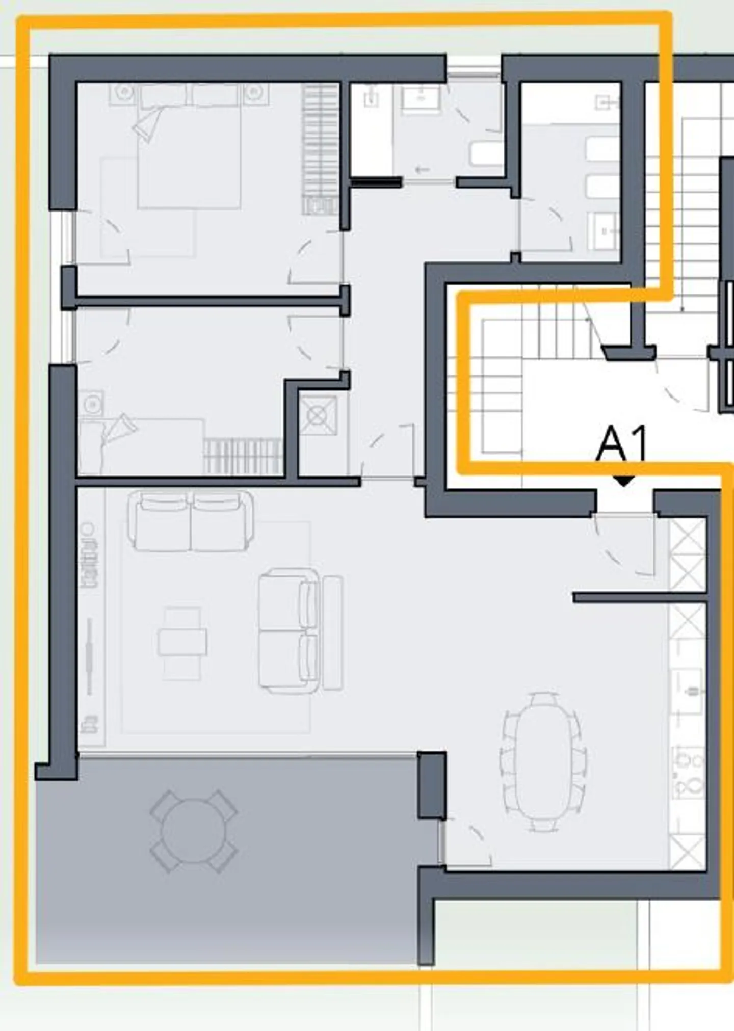 BELLINZONA - NEW APP. 3.5 ROOMS WITH GARDEN FOR SALE - Photo 5 of 5