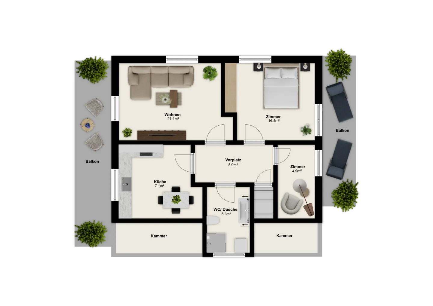 Charmante 3-Zimmerwohnung - Foto 11 von 11