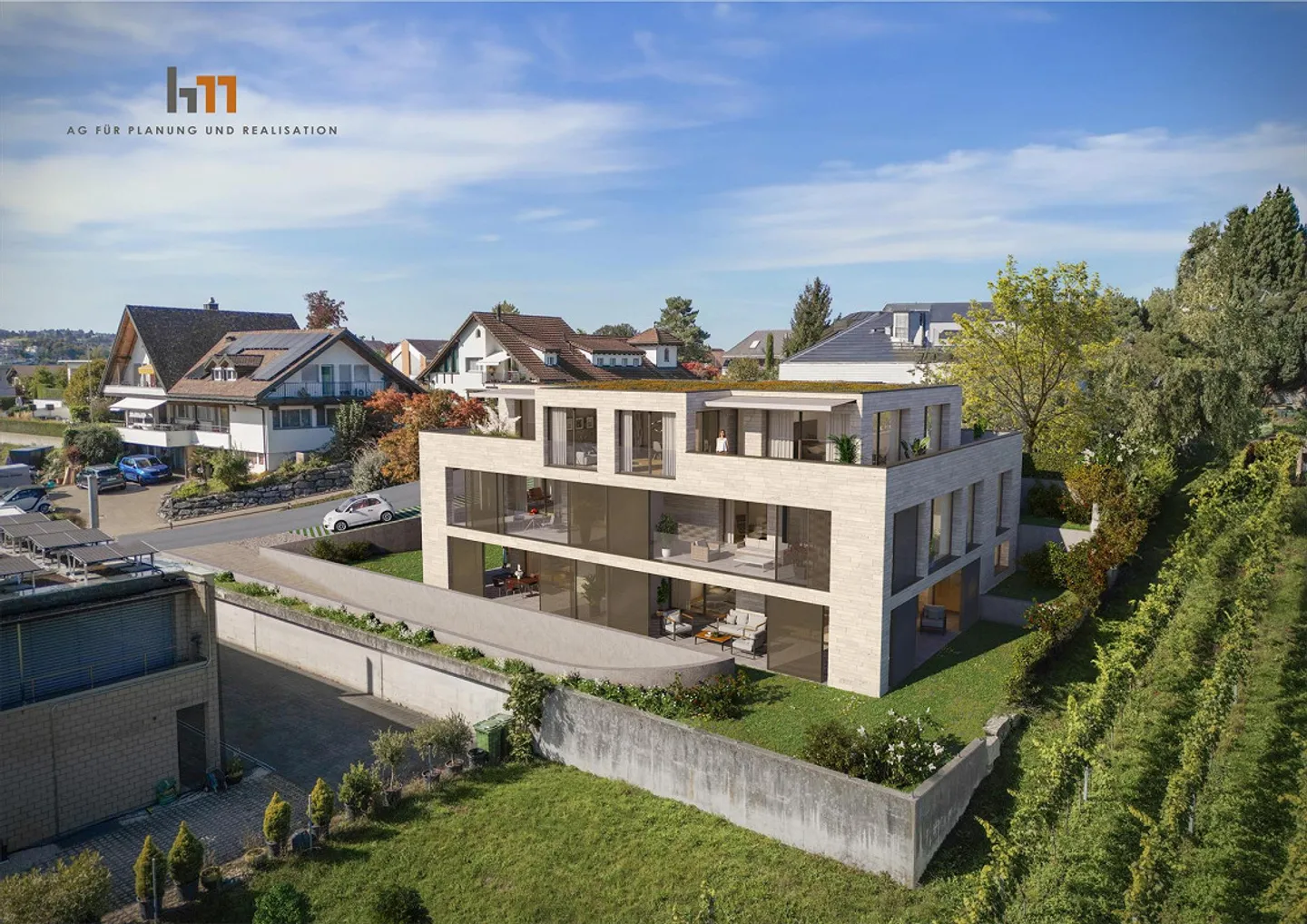 Modern 3.5-room new apartment with lake view in Wilen near Wollerau - Photo 2 of 3